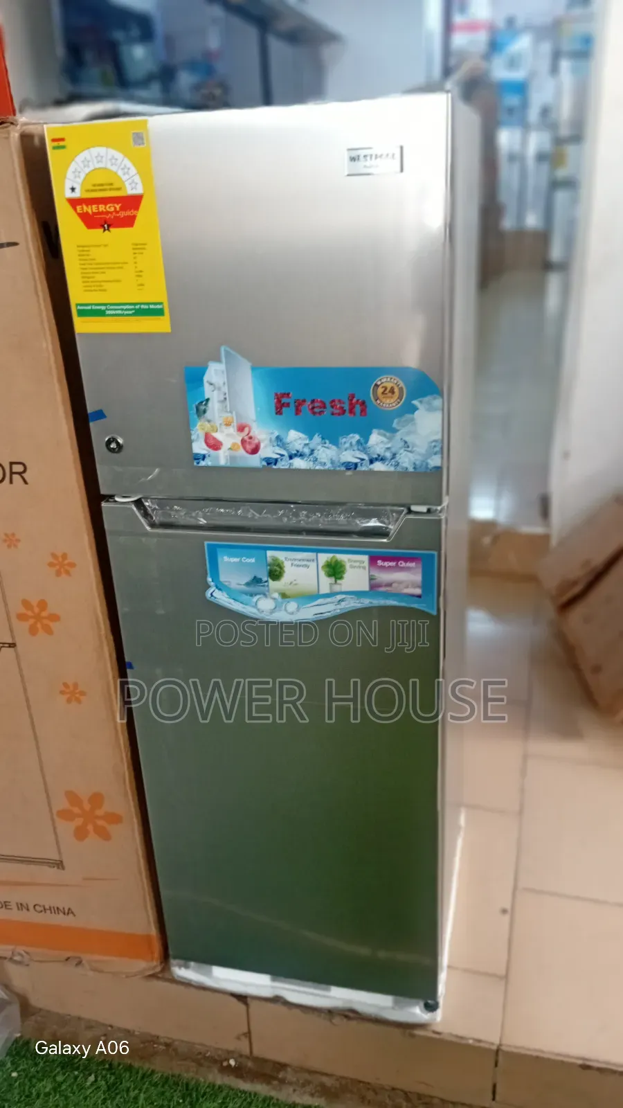 Westpool 130l Double Door Fridge With Top Freezer