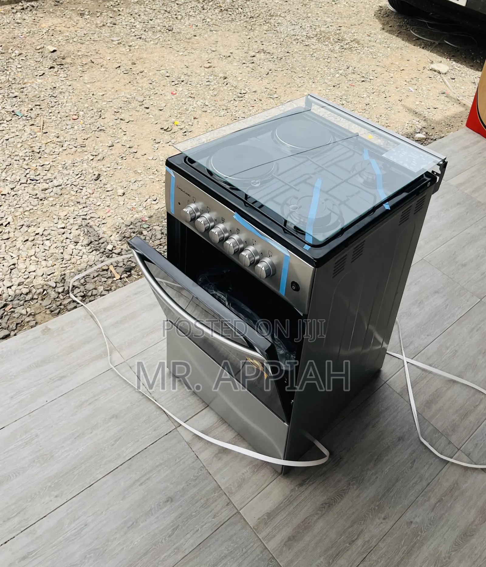 Order Authentic Volcano 50x50cm 2 Gas With 2 Electric Burner(Gray) 