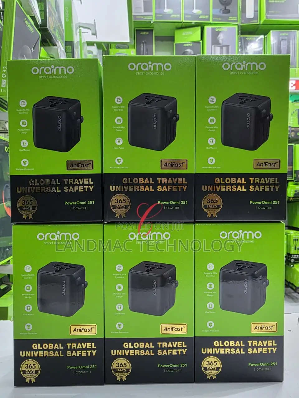 Oraimo Poweromni 251 Multi-Plug Travel Converter 2500w High Output
