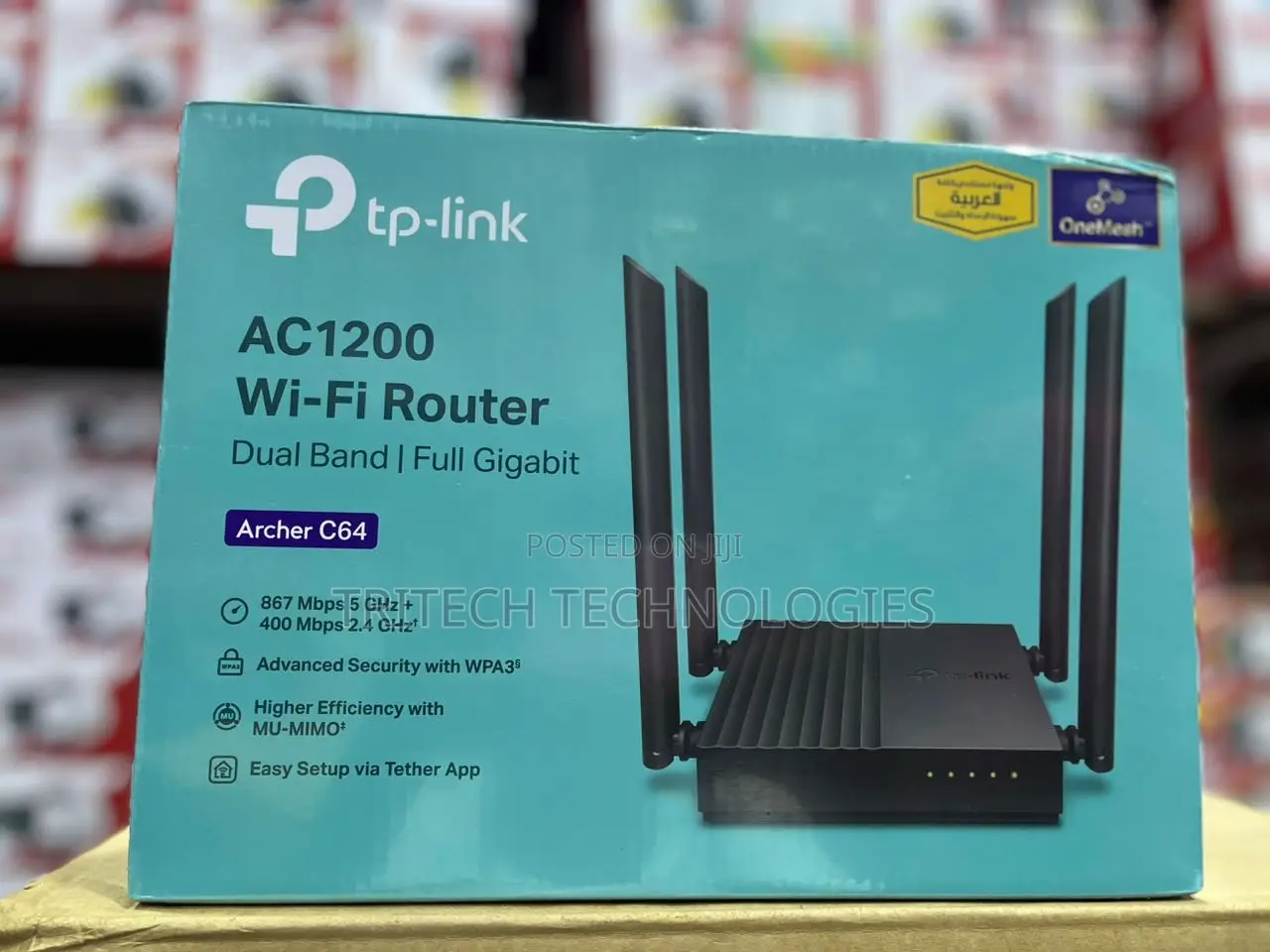 Tp-Link Archer C64 Ac1200 Wireless Mu-Mimo Wifi Router
