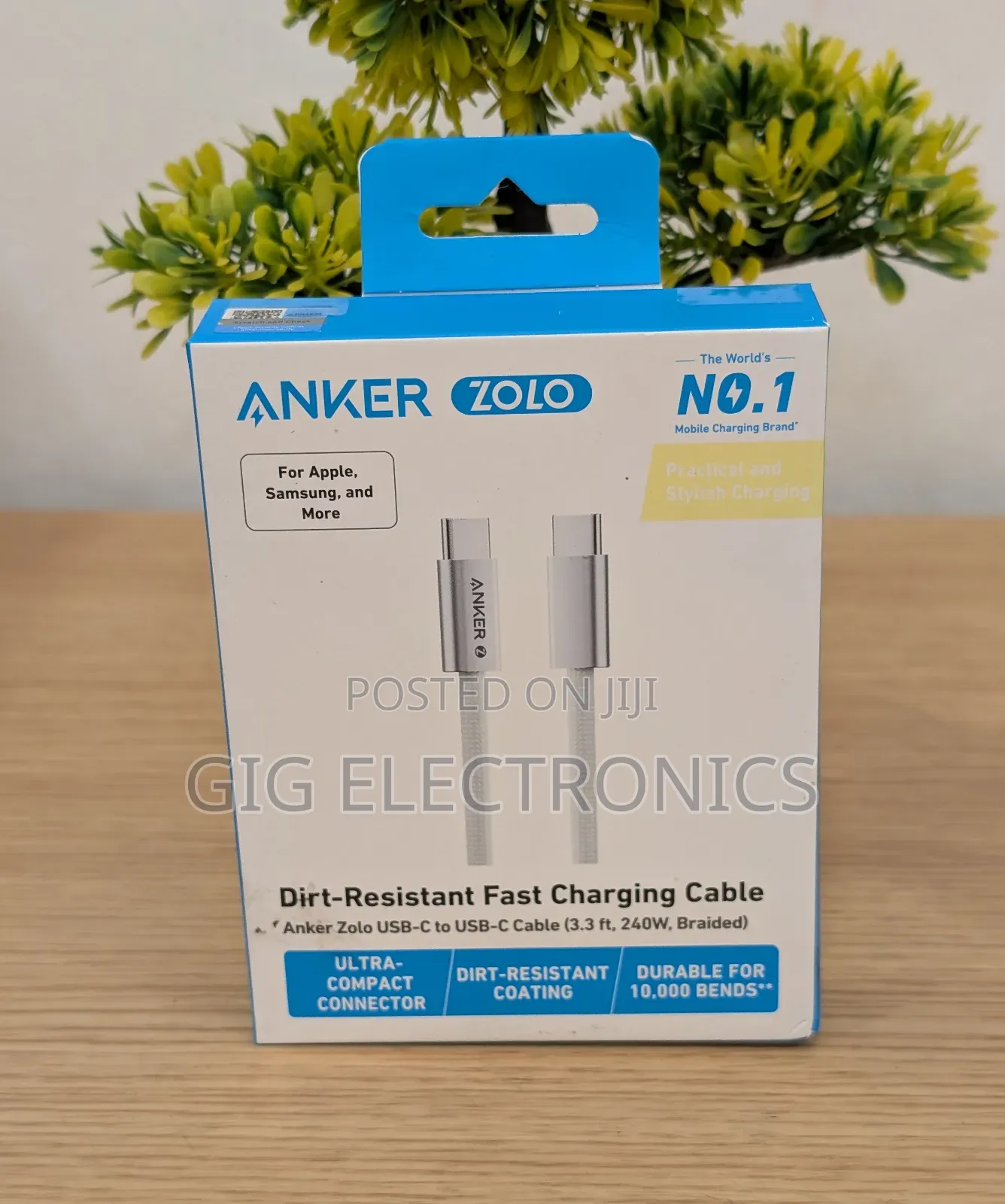 Anker 240w Usb-C to Usb-C Cable 3.3ft Black