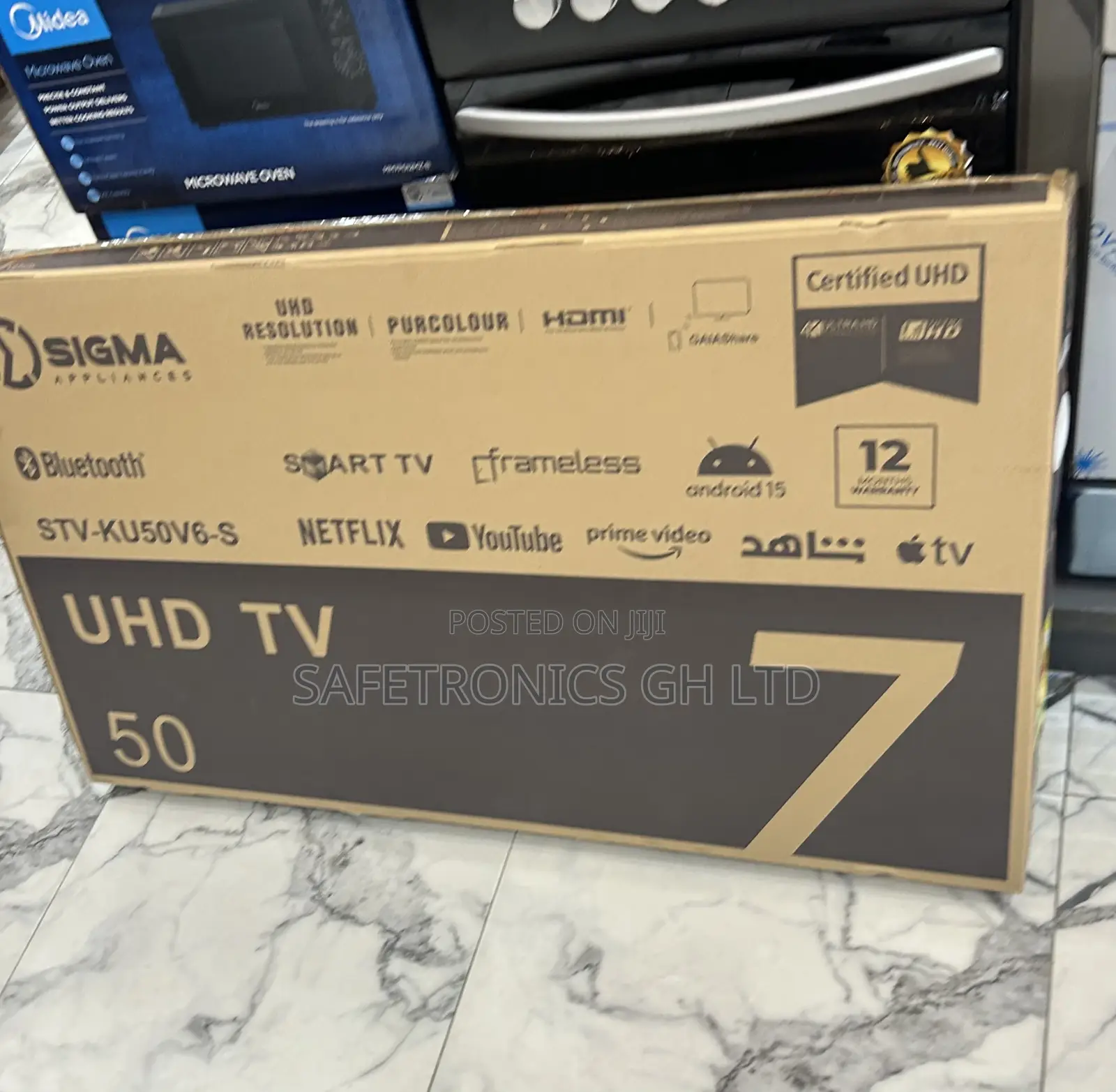 Kindly Buy Android Smart Uhd Sigma 50 Inch Frameless Tv