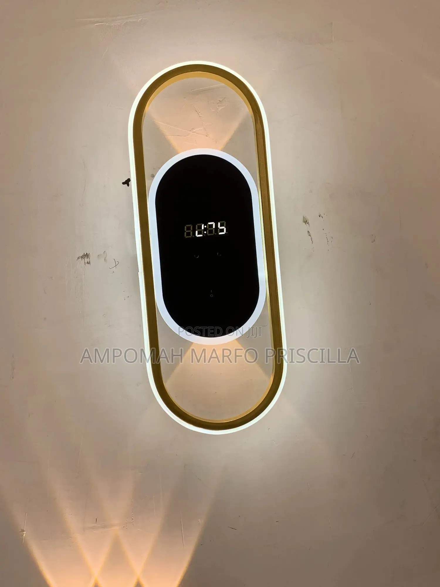 Wall Light With Clock