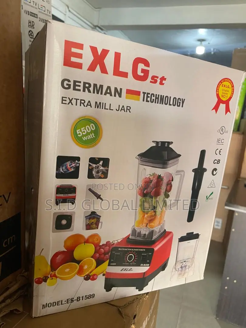 Crush Anything In Seconds With Exlg 5500w Power Blender!