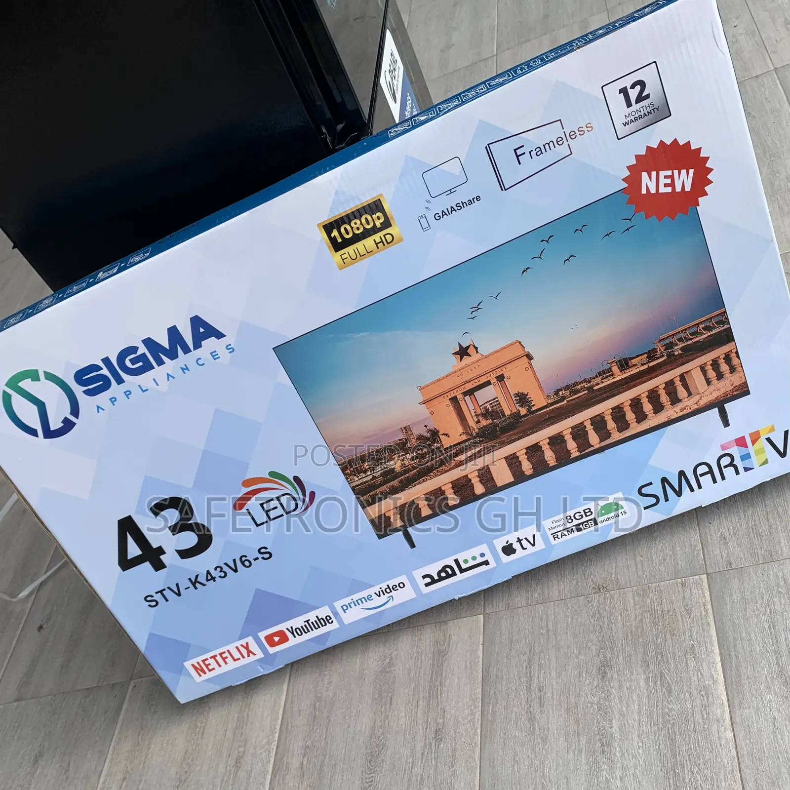 Exclusive 43 Inch Smart Sigma Digital Android New Tv