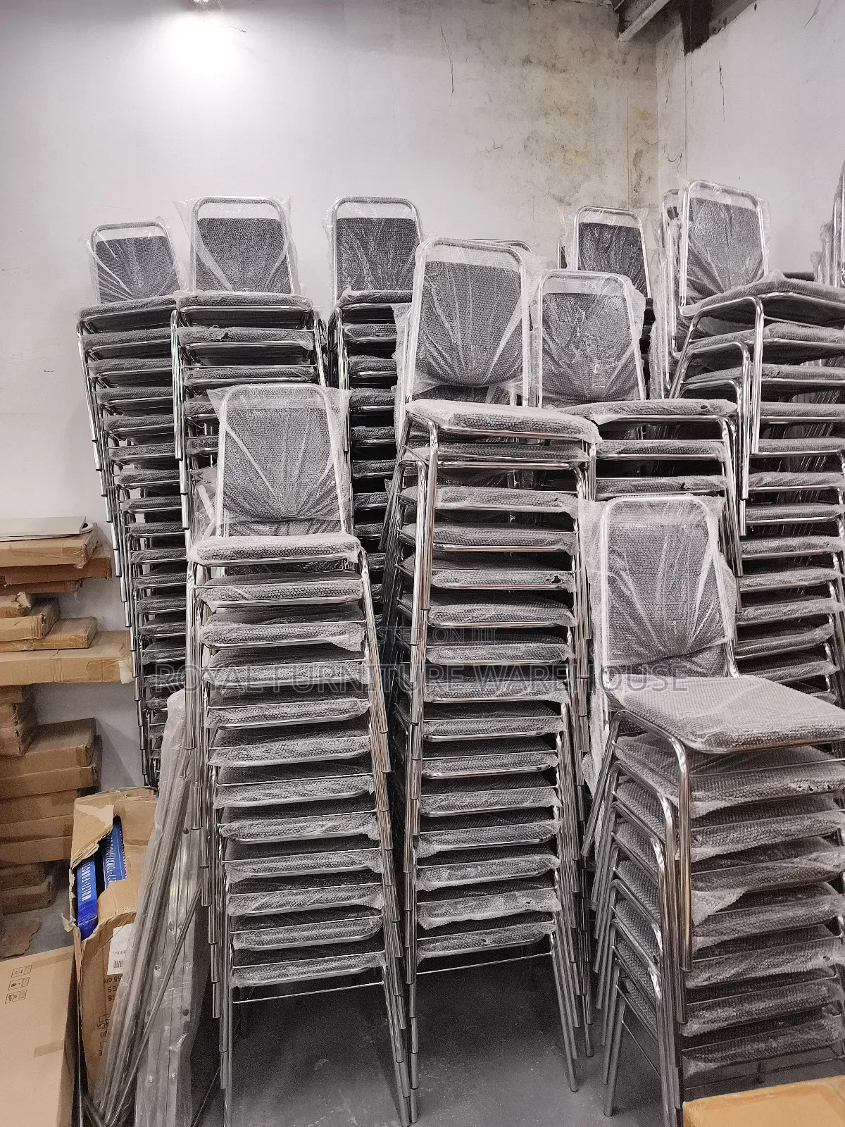 Metal-framed Banquet, Conference Chairs Or Dining Room Chairs