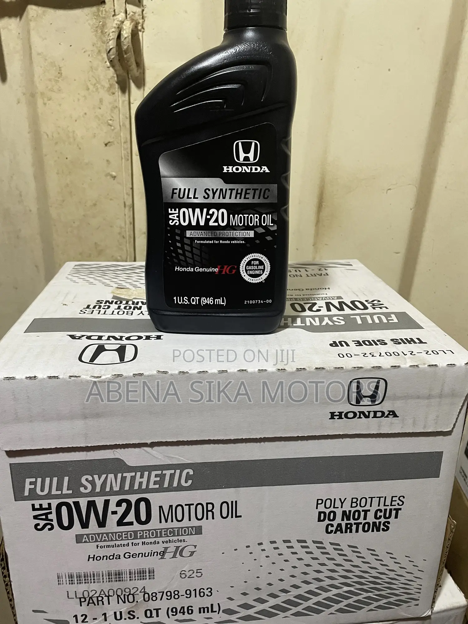 Honda Full Synthetic 0w-20 Motor Oil