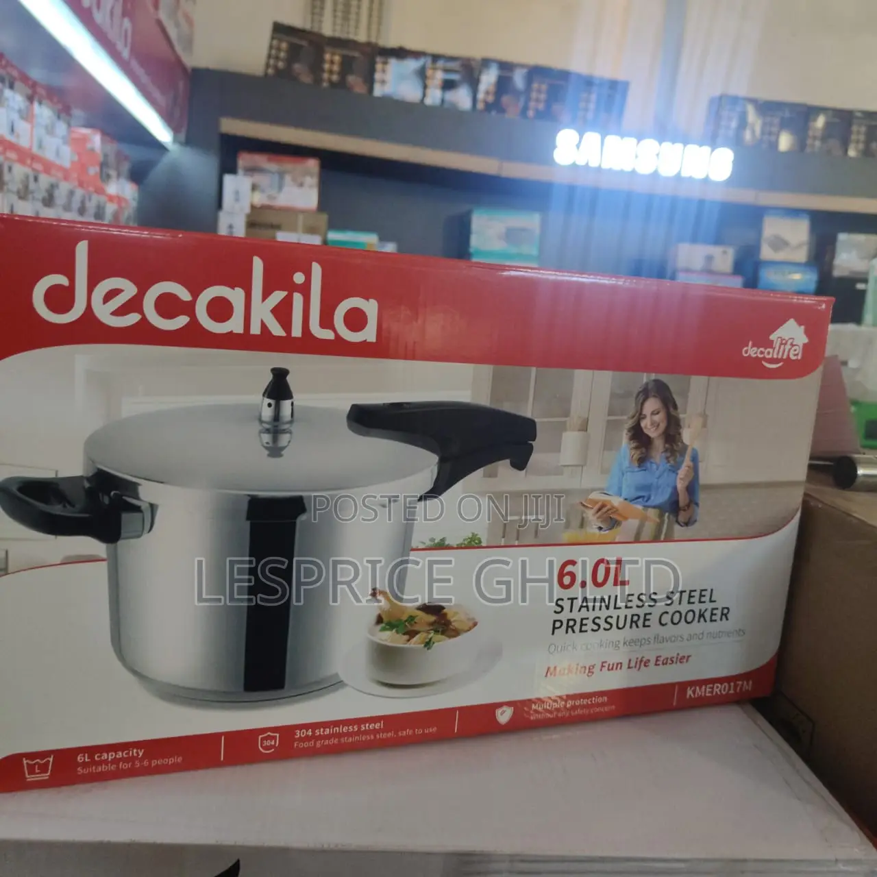 Decakila 6.0l Aluminum Pressure Cooker – Kmer019m