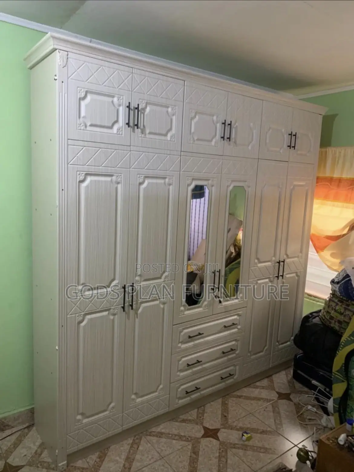 6 Doors Wooden Wardrobe