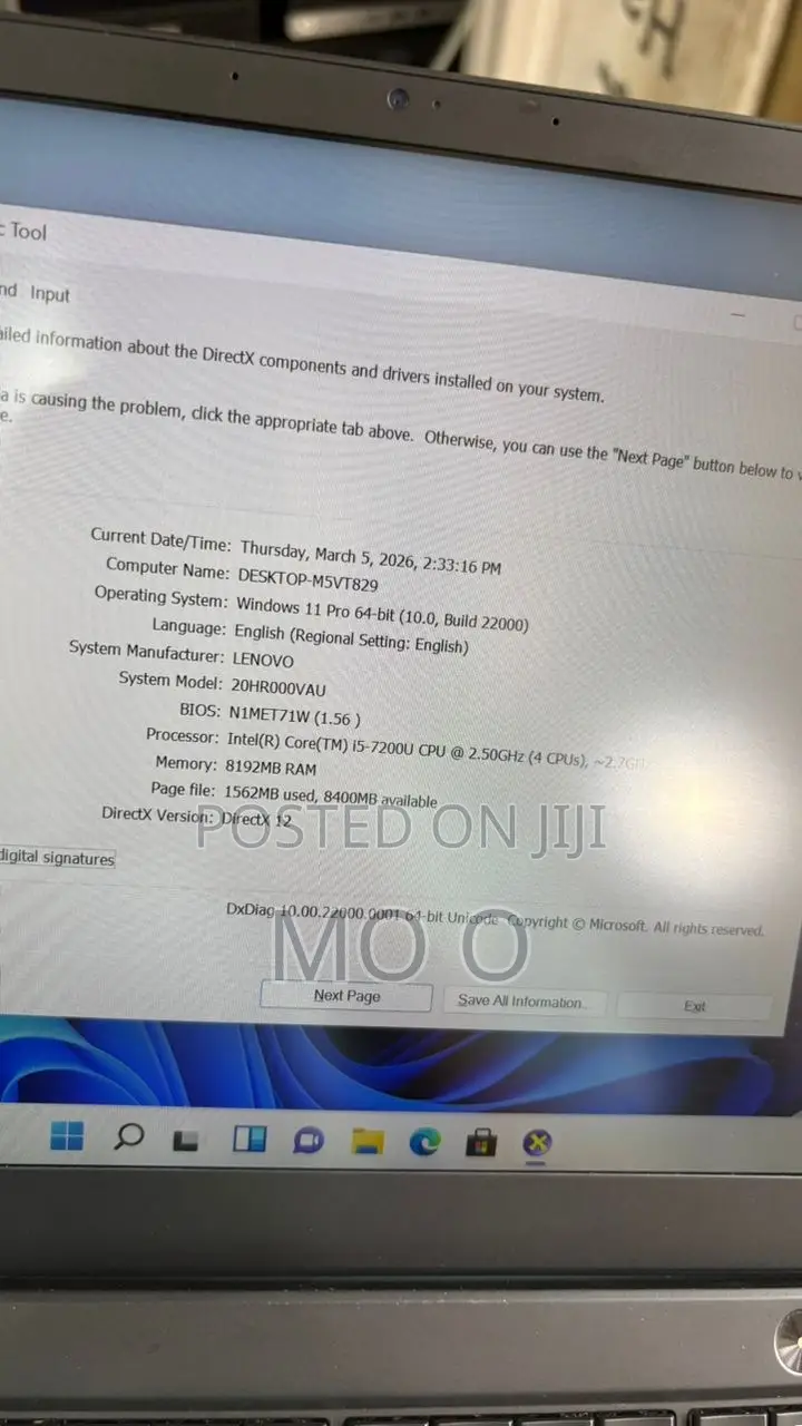 Laptop Lenovo ThinkPad X1 Carbon 8GB Intel Core i5 SSD 256GB