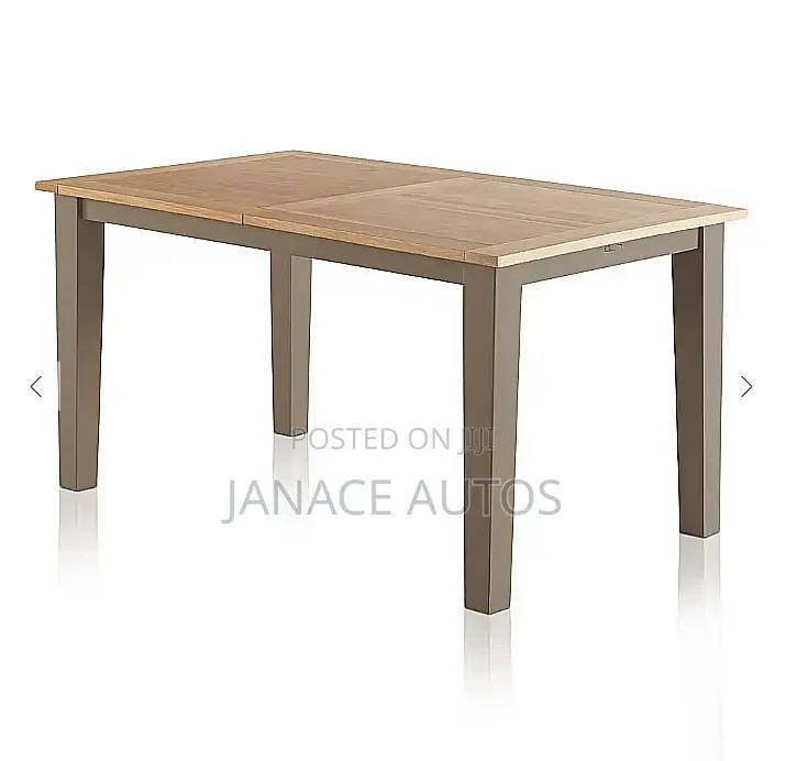 St. Ives 6-8 Extendable Dining Table(Top Only!) Natural Solid Oak/Grey