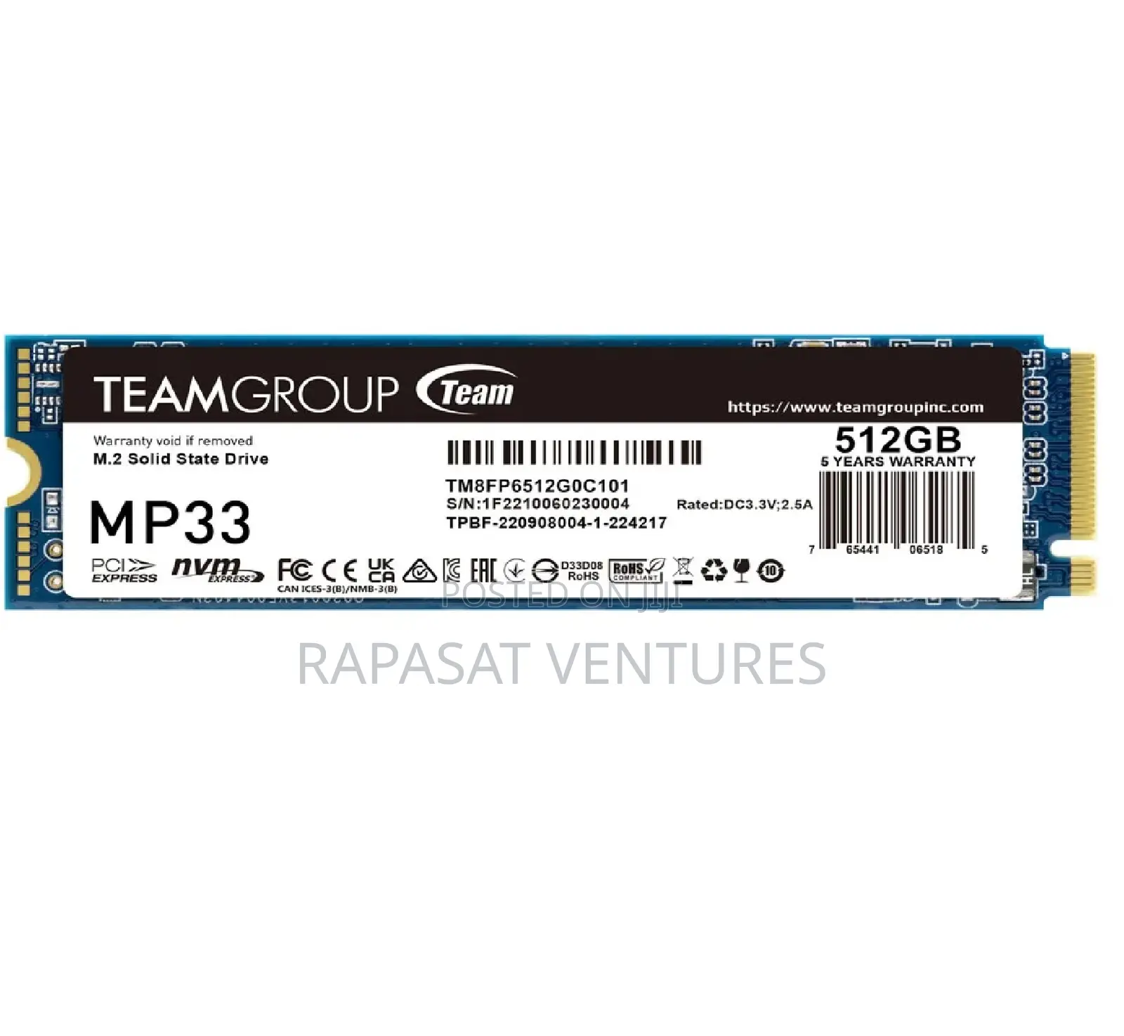 Teamgroup 512gb M.2 Nvme SSD Mp33