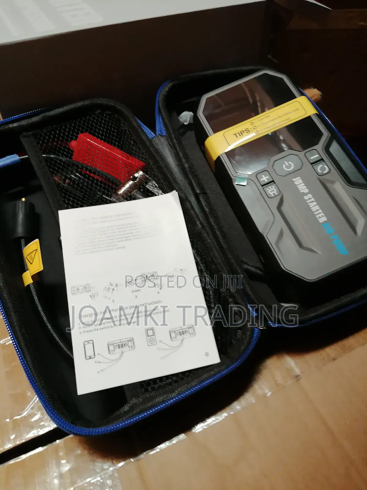 Car Jump Starter With Air Pump, 16,000mah Battery, 2000a Peak Current