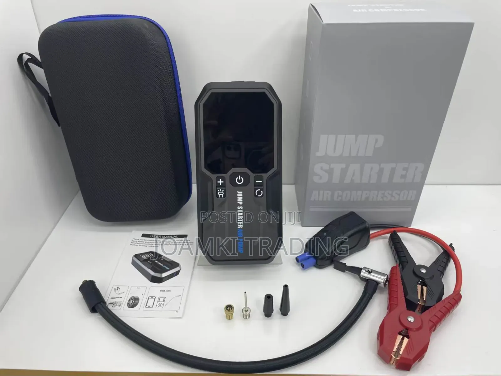 Car Jump Starter With Air Pump, 16,000mah Battery, 2000a Peak Current