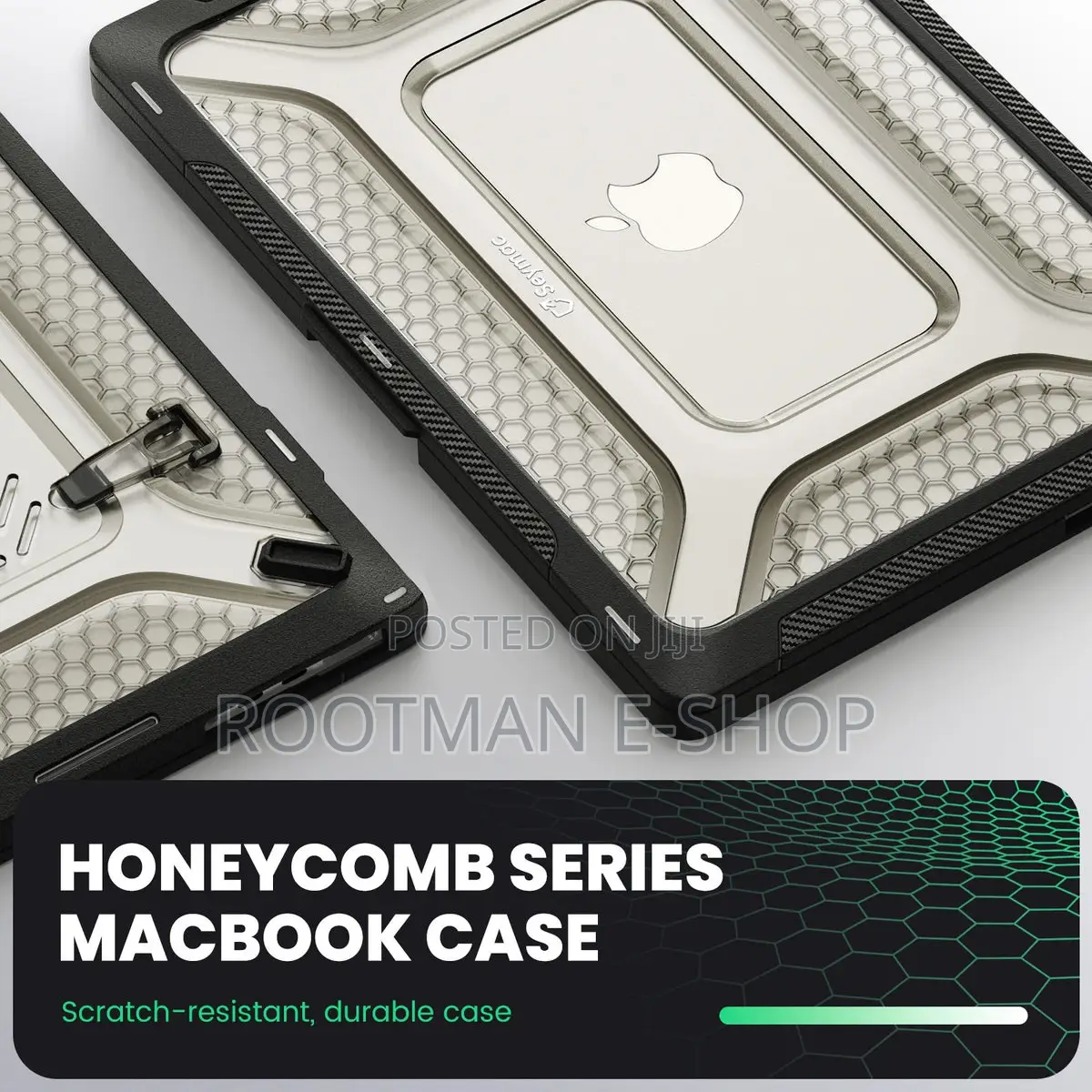 Essentials Rugged Armour Hard Shell Case Cover For Apple Macbook
