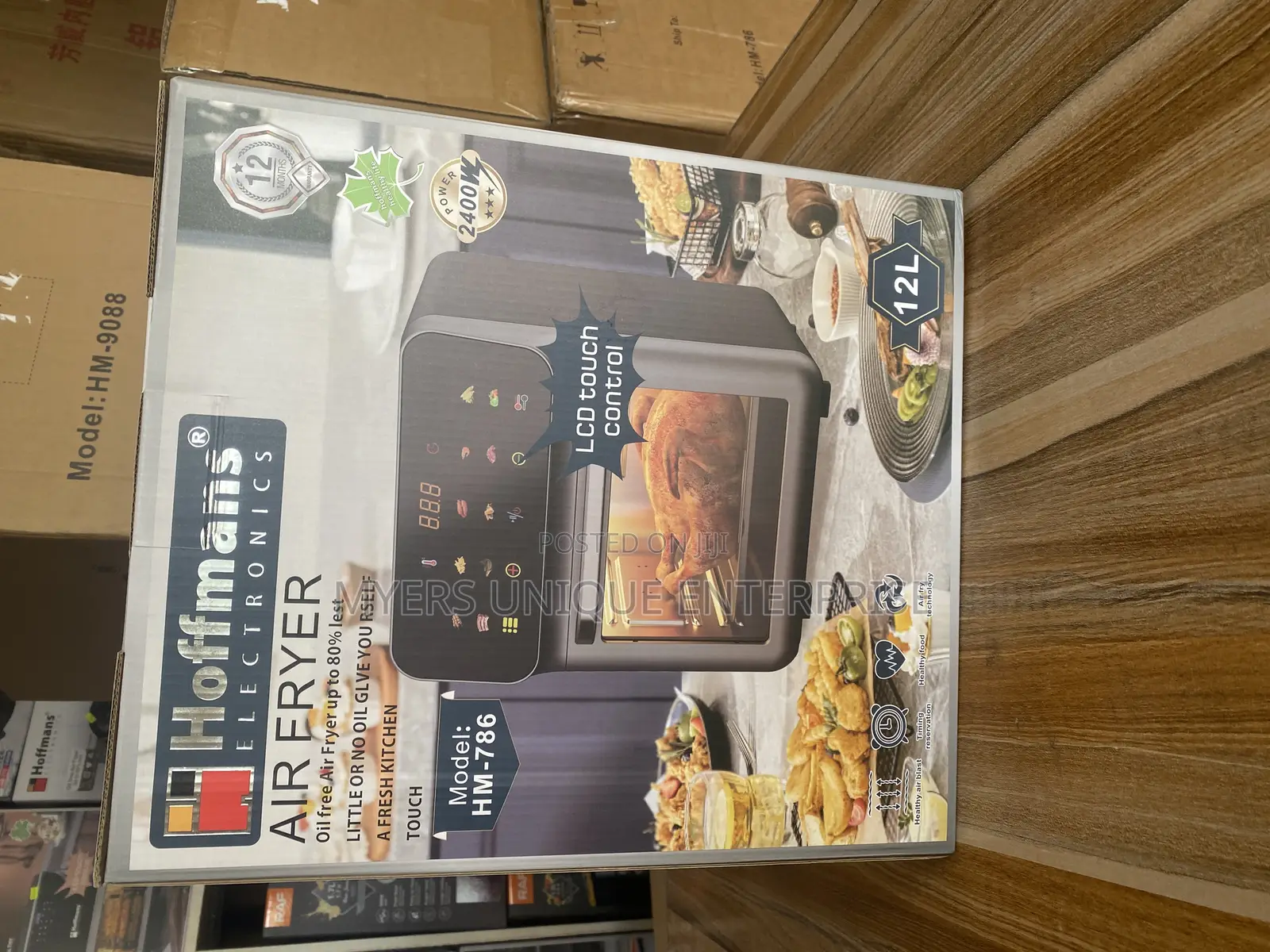 Hoffmans 12l User-Friendly LCD Touch Panel Air Fryer