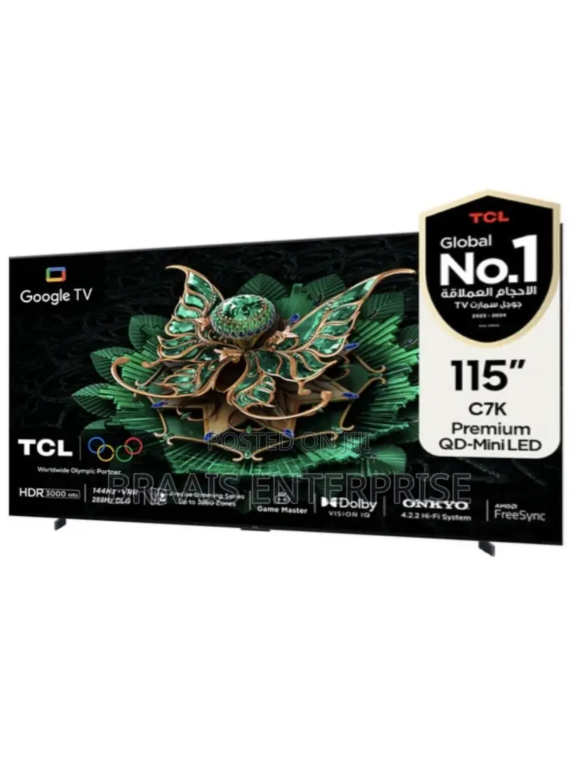 TCL 115‐Inch Ultra Hd Smart Qd‐Mini Led Television