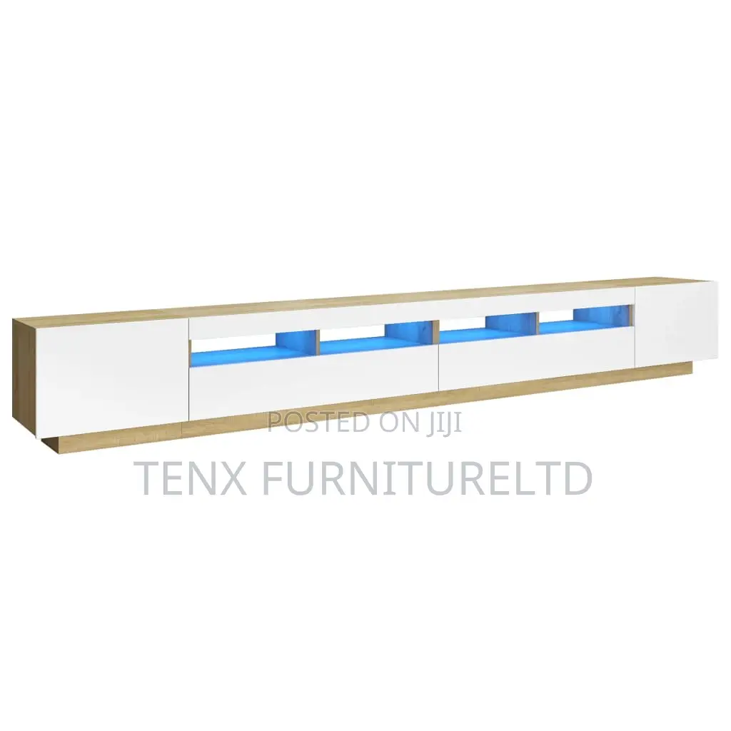 Tv Stand (With Led Lights) Dual Colour
