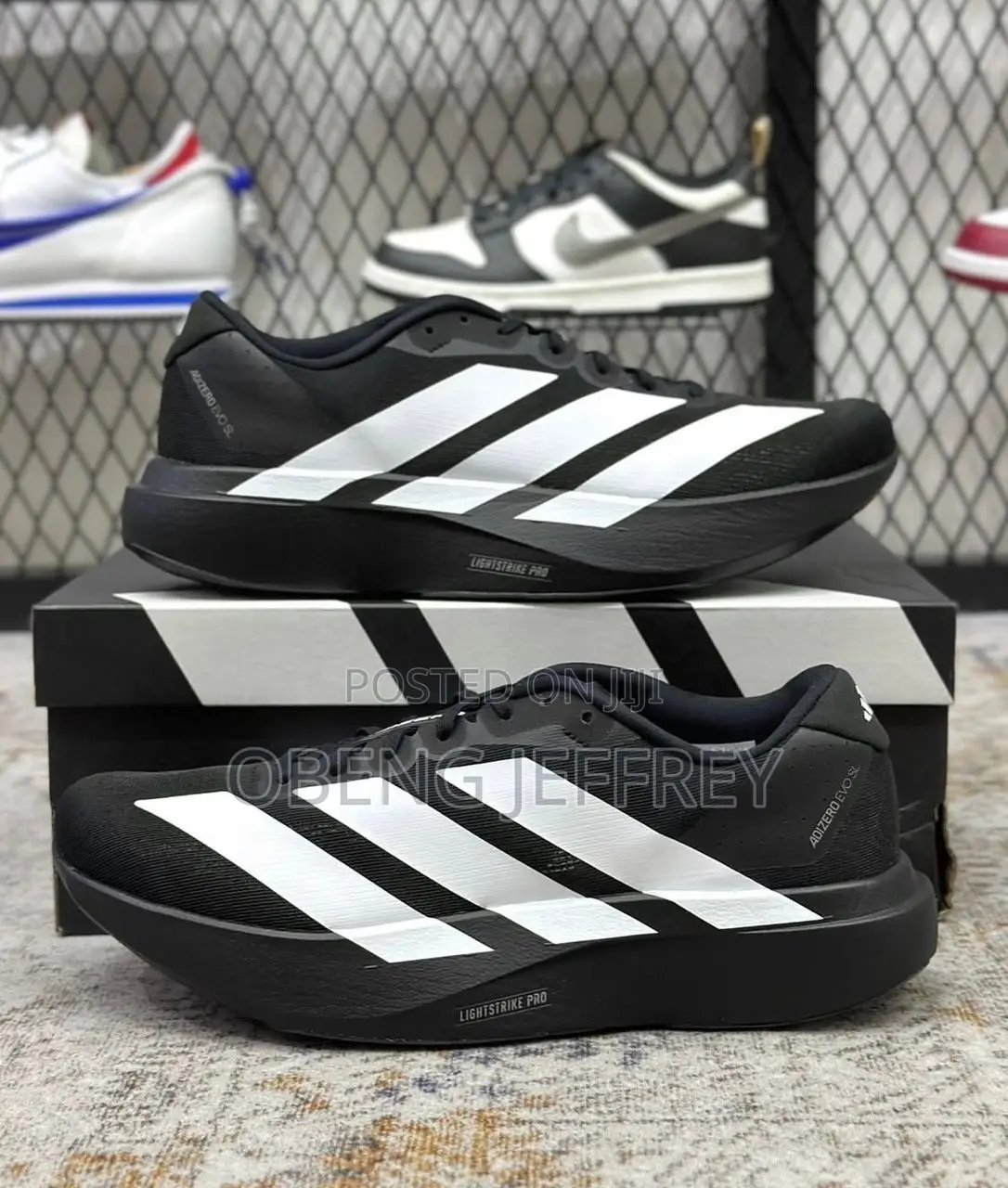 Original Adidas Adizero Ebo Xl Black/White