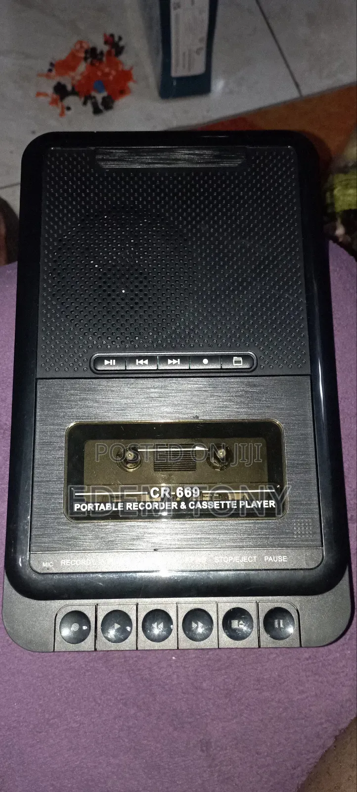 Vintage Portable Cassette Player and Recorder