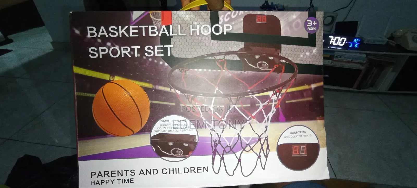 Mini Basketball Hoop Net Indoor Over the Door Backboard Game Set