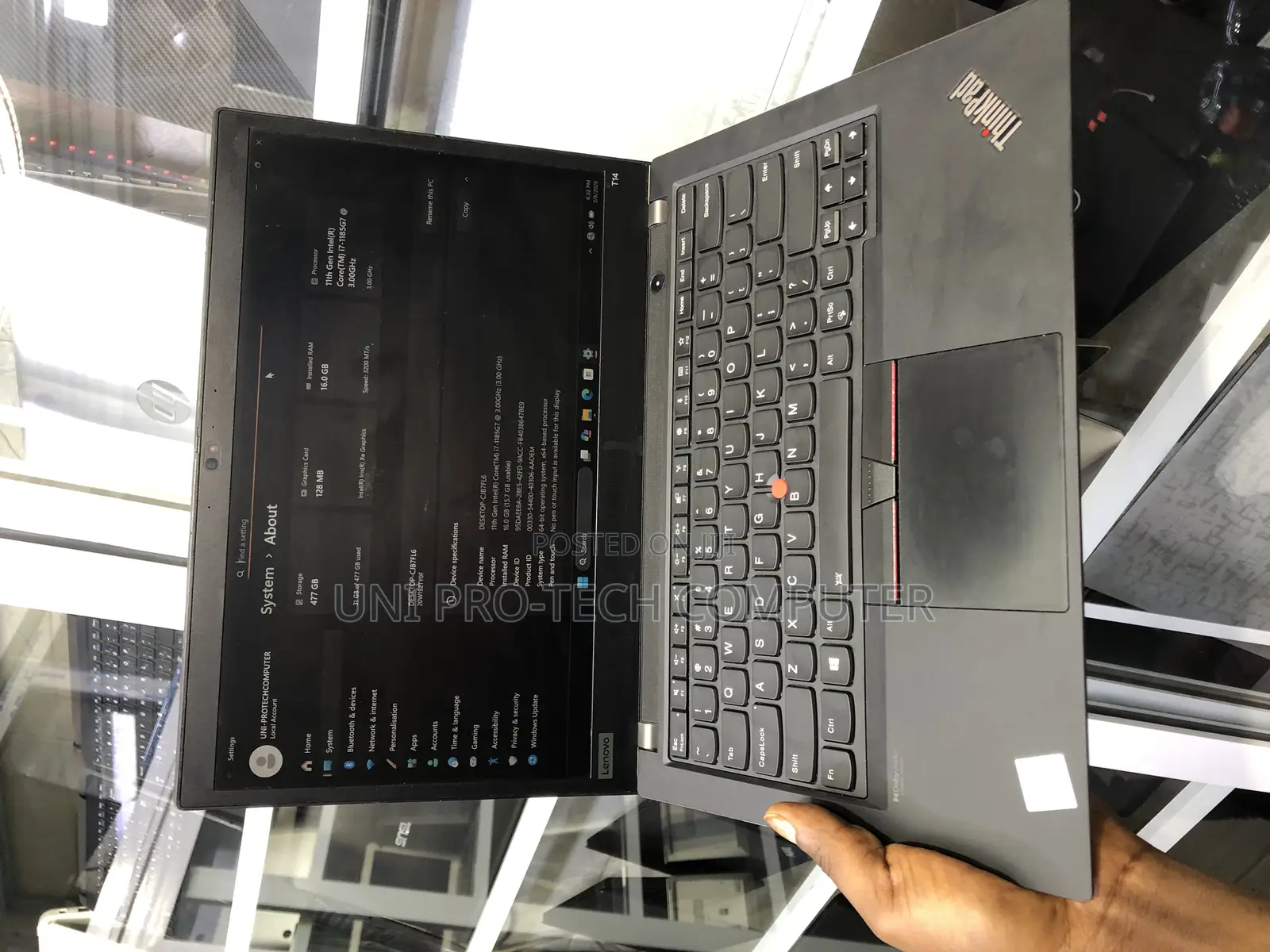 Laptop Lenovo ThinkPad T14 G2 16GB Intel Core i7 SSD 512GB