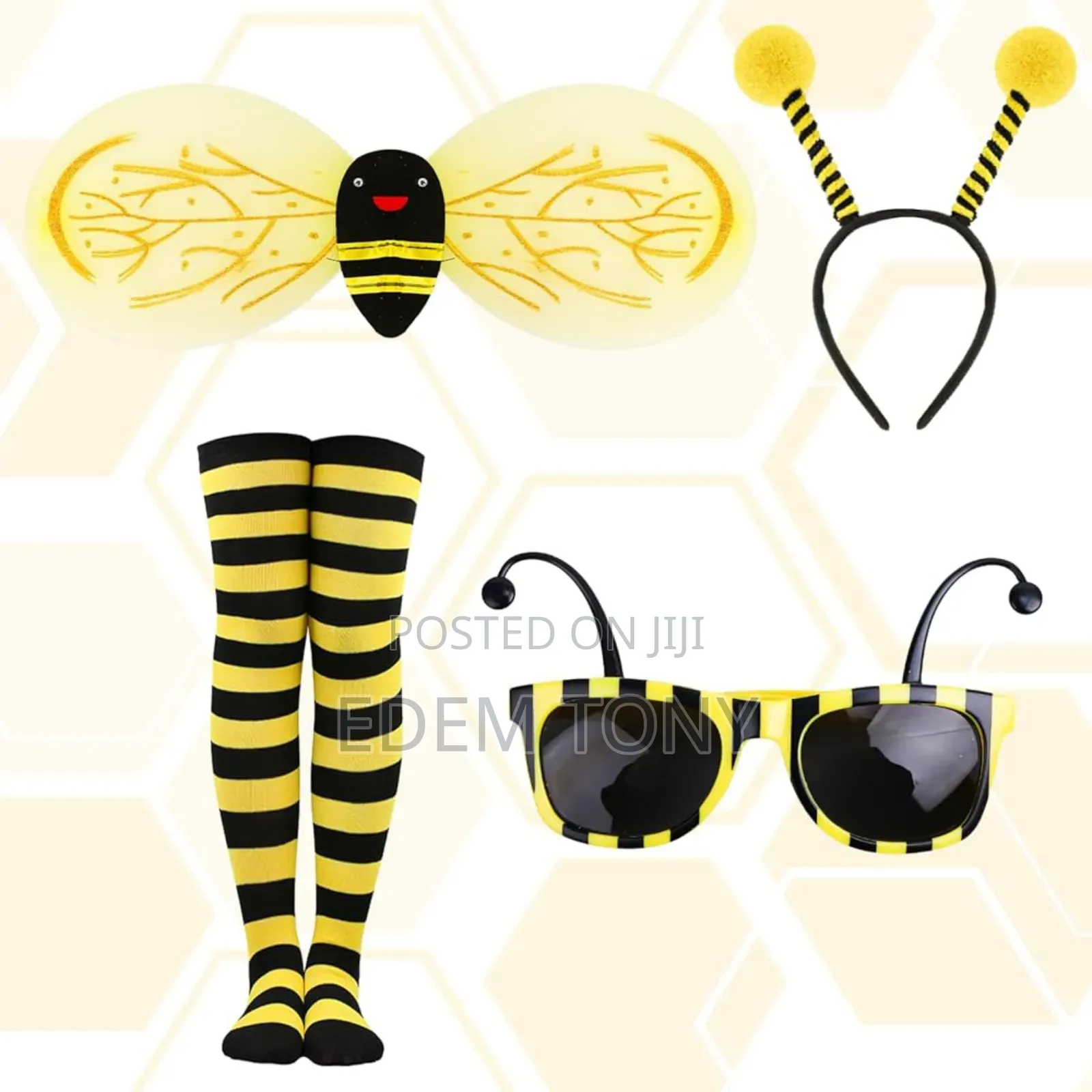 6-Piece Women's Bumble Bee Costume Set