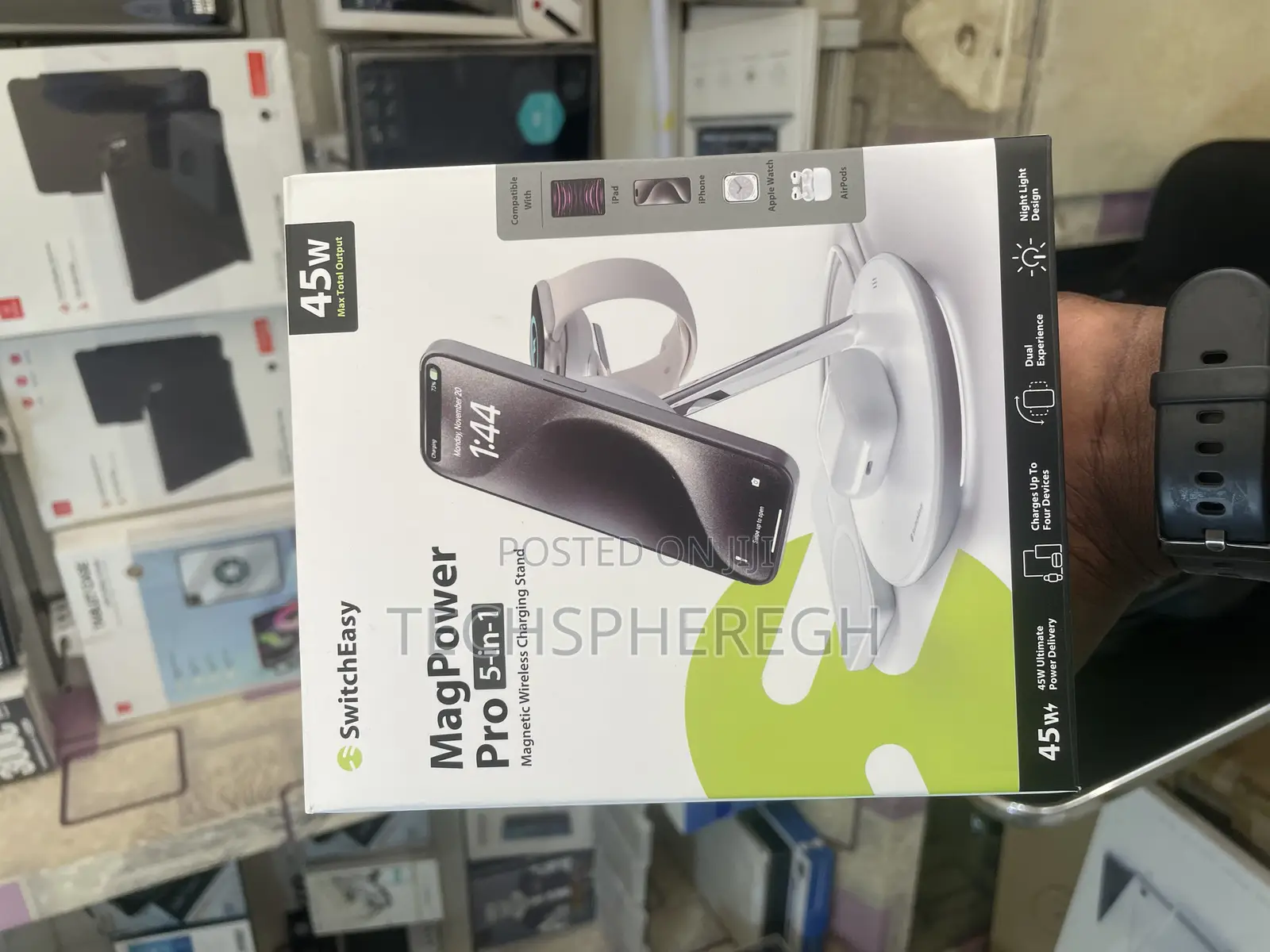 Switcheasy Magpower Pro 5-in-1 Magnetic Charging Stand - 45w