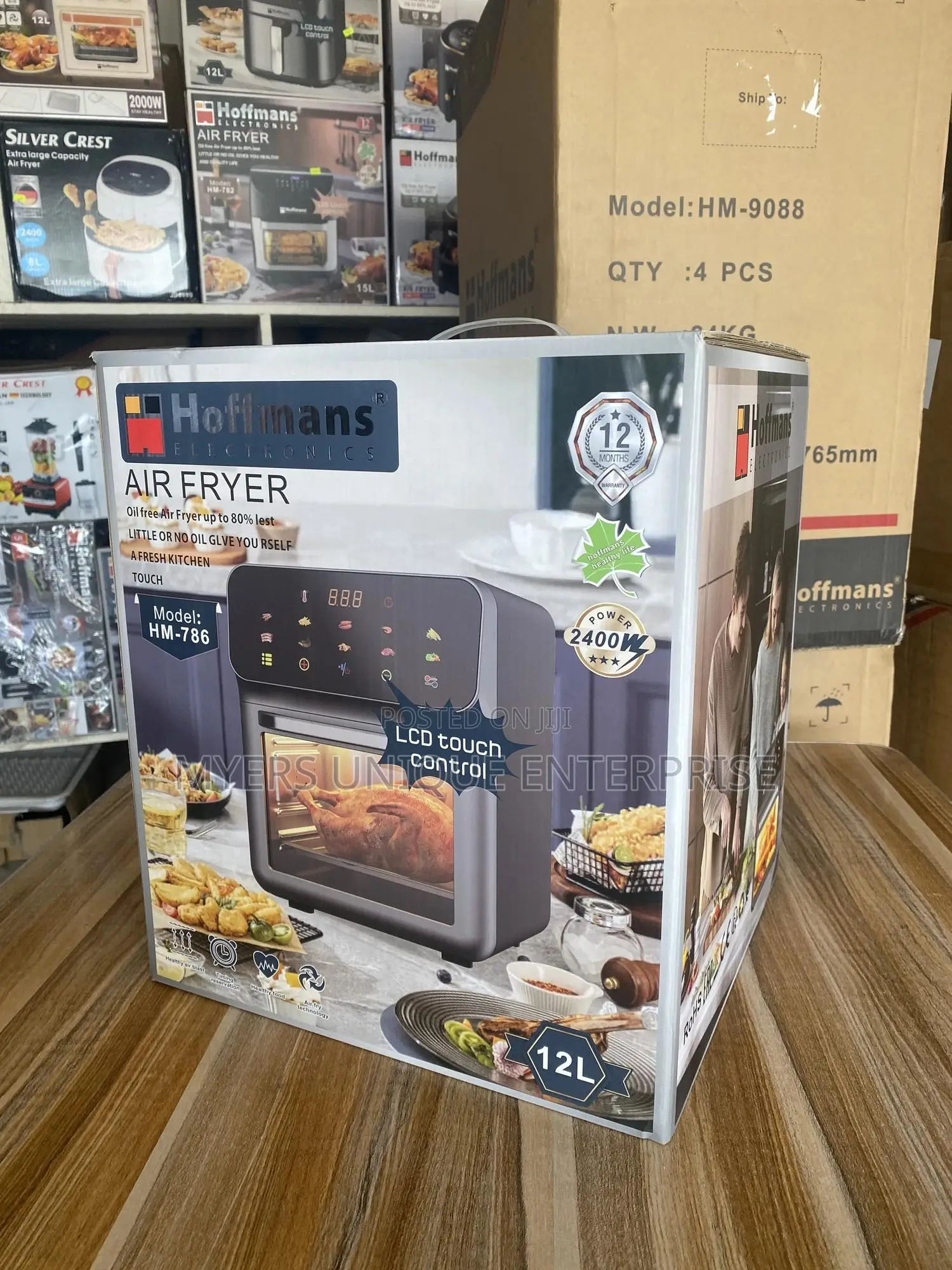 Hoffmans Premium Glass Door Touch Controls Airfyer