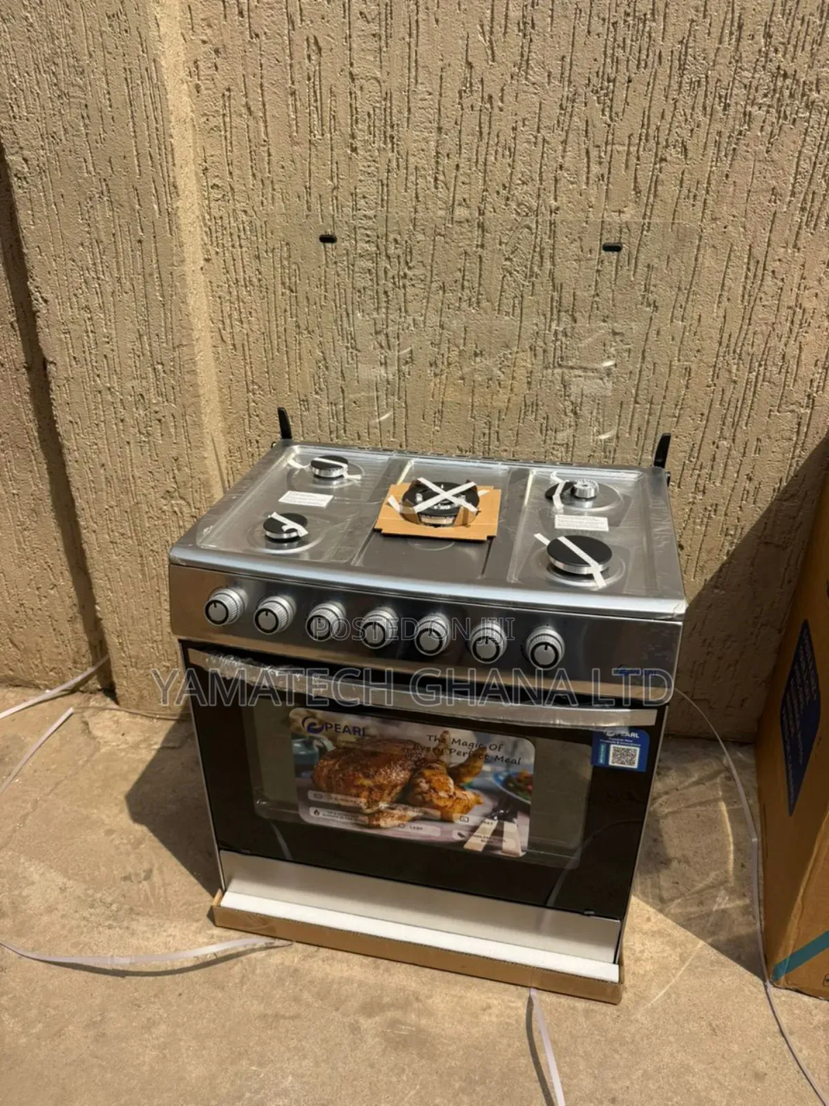 Original Pearl 5 Gas Burner Automatic Ignition Gas Stove With Oven