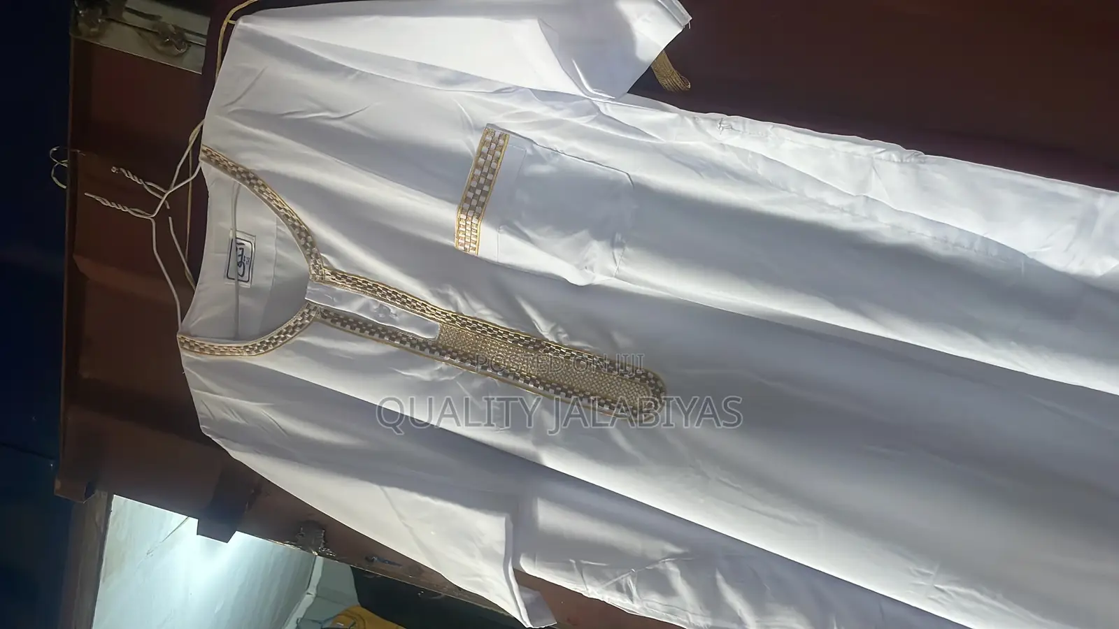Shortsleeves Jalabiya (White)
