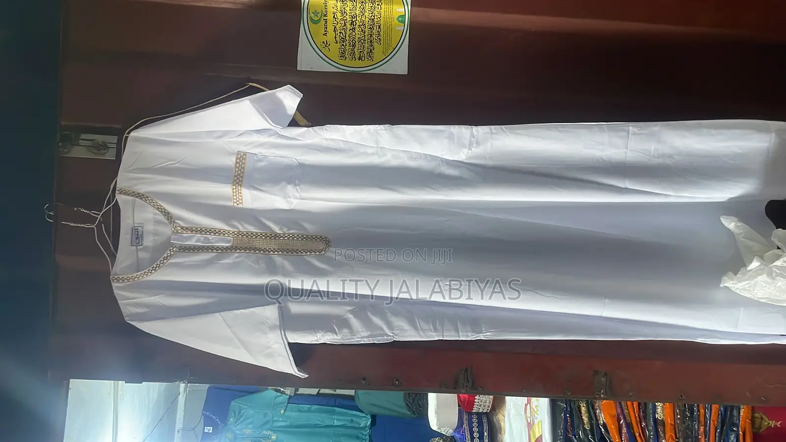 Shortsleeves Jalabiya (White)