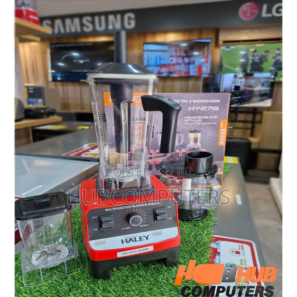 Haley (Hy-2713) 3 Jars Blender 5500w 15 Speed Red