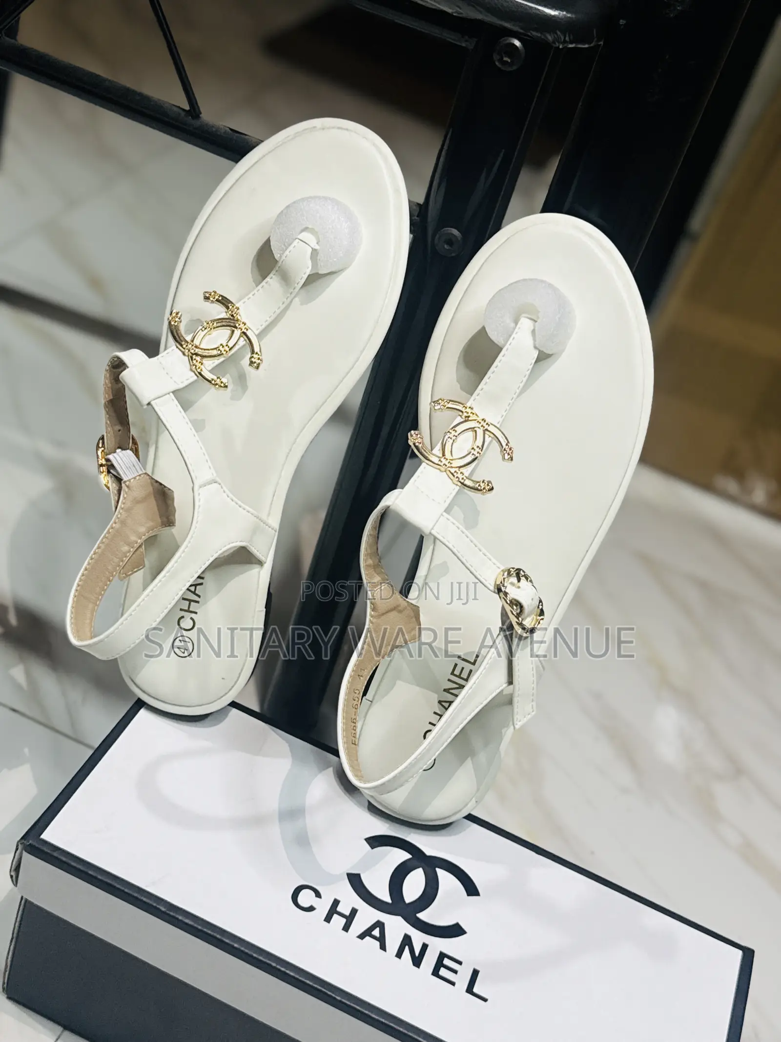 White Sandals _ Ladies Chanel Slippers
