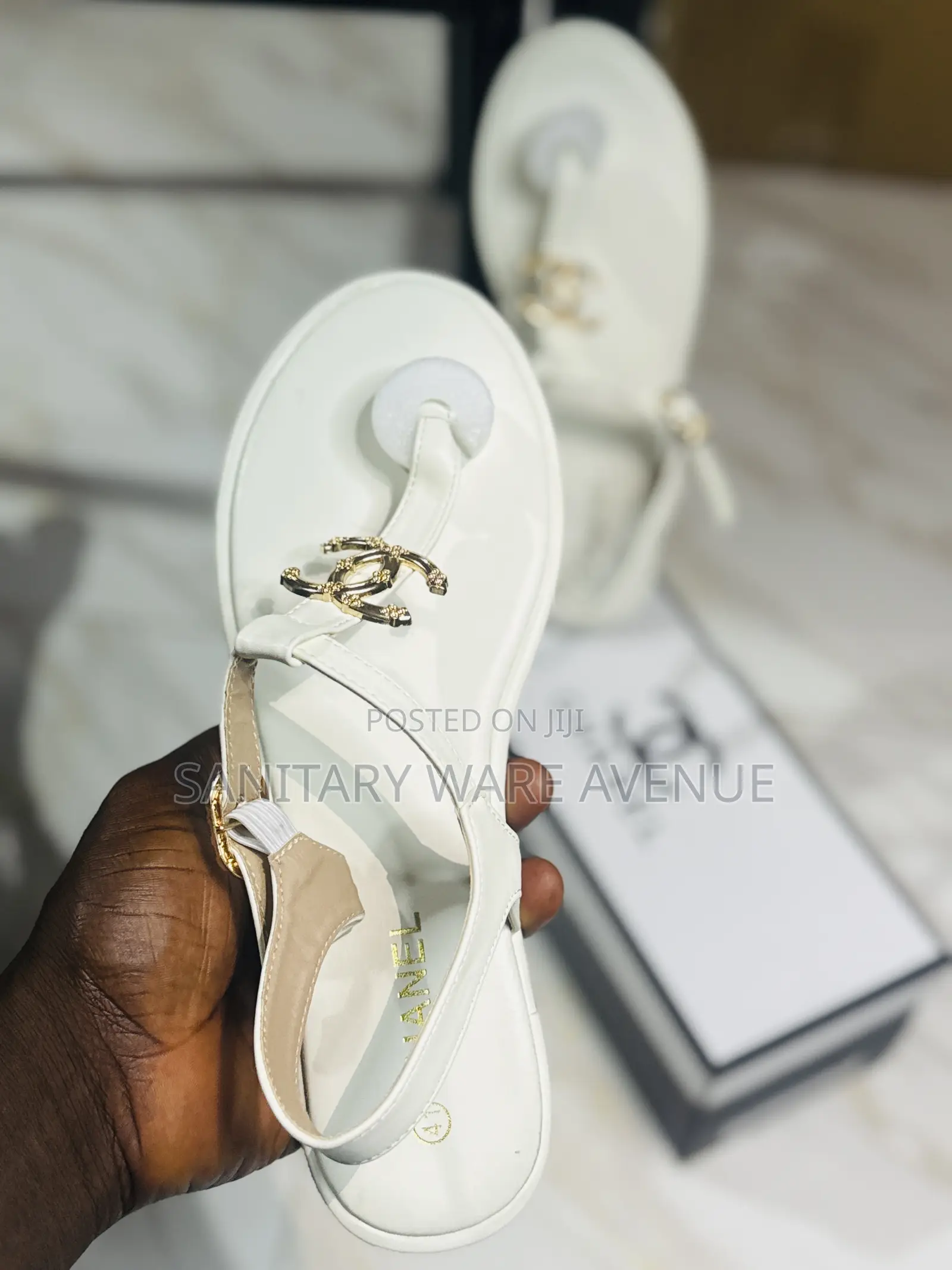 White Sandals _ Ladies Chanel Slippers