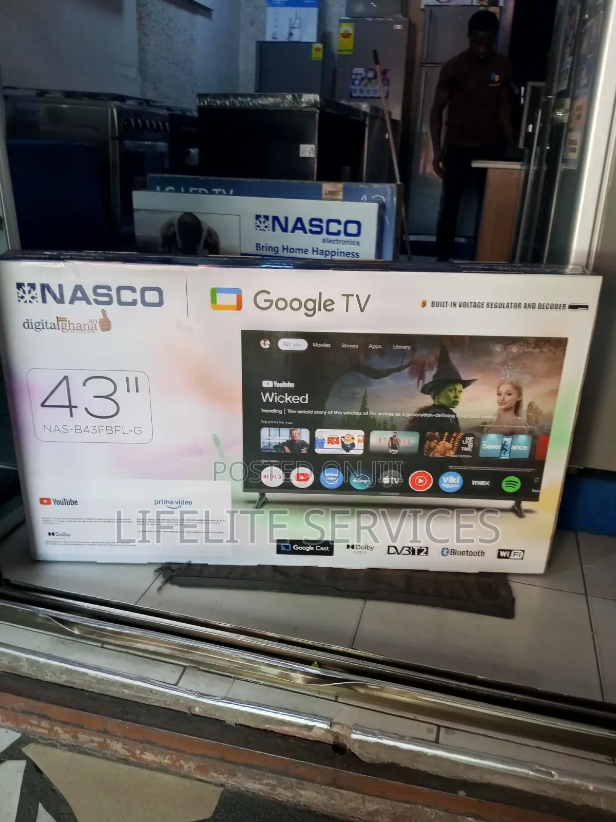 43" Smart Tv Nasco With Bluetooth