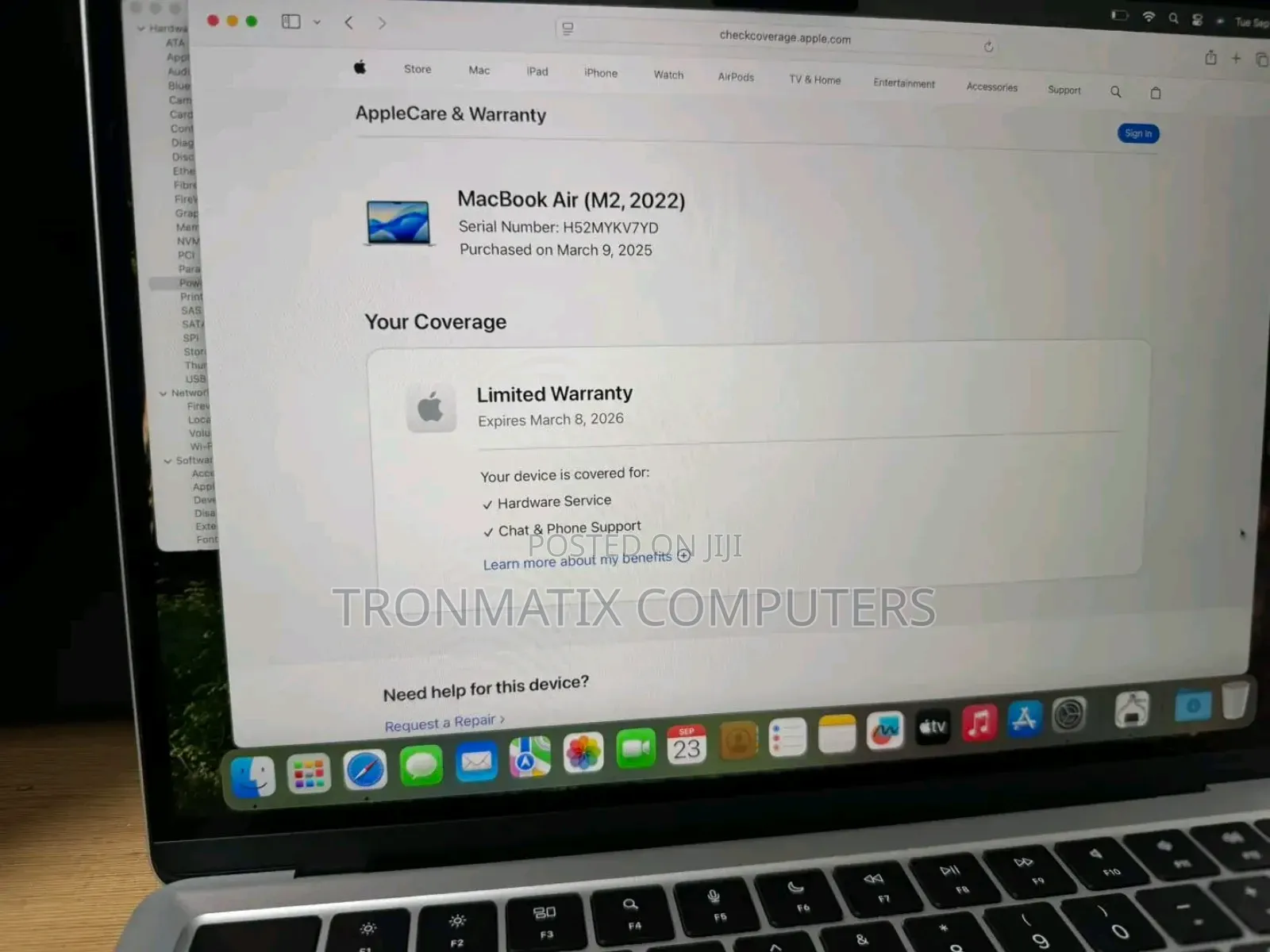 New Laptop Apple MacBook Air 2022 M2 16GB Apple M2 SSHD (Hybrid) 512GB