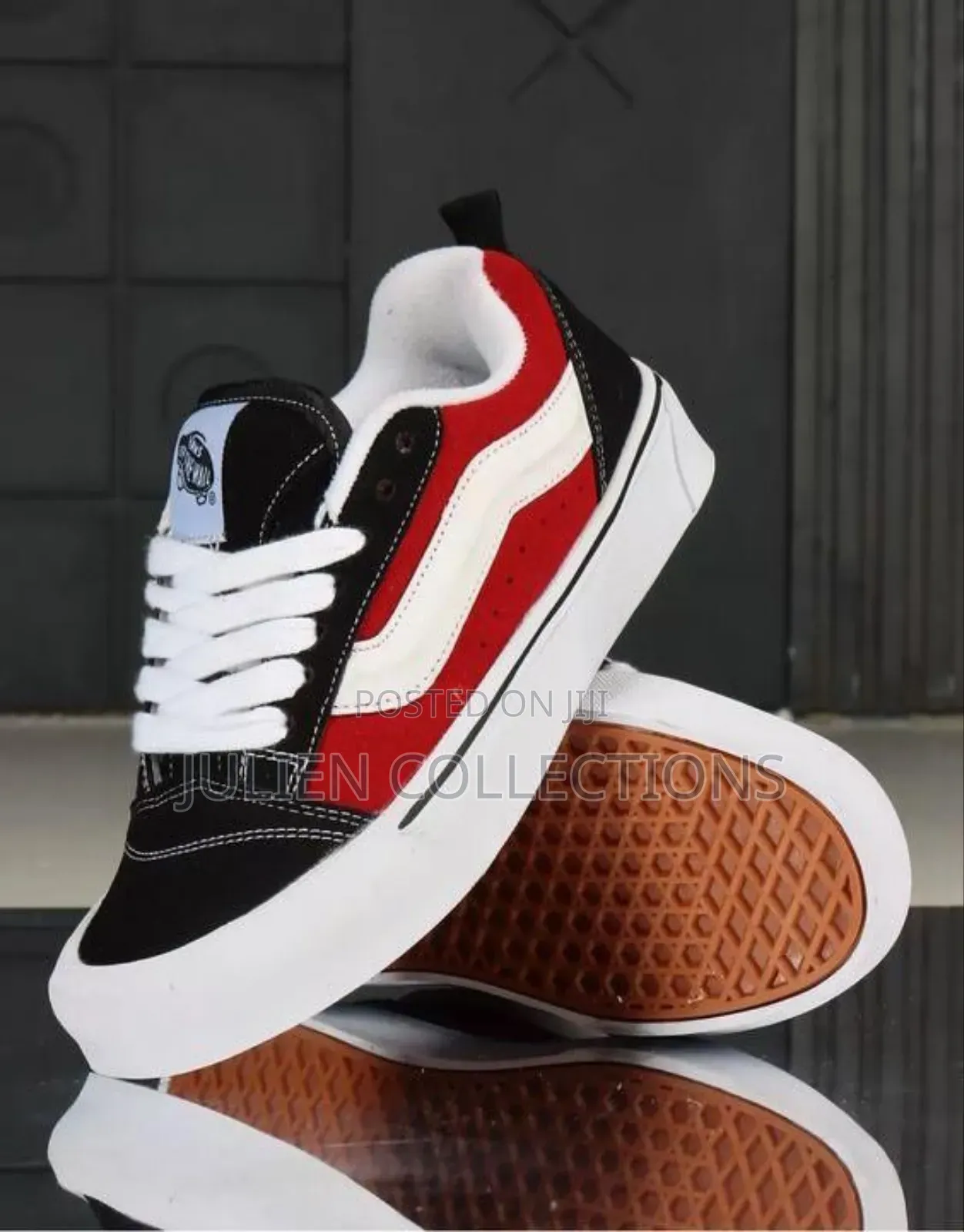 Vans New Skool Knu Red Black
