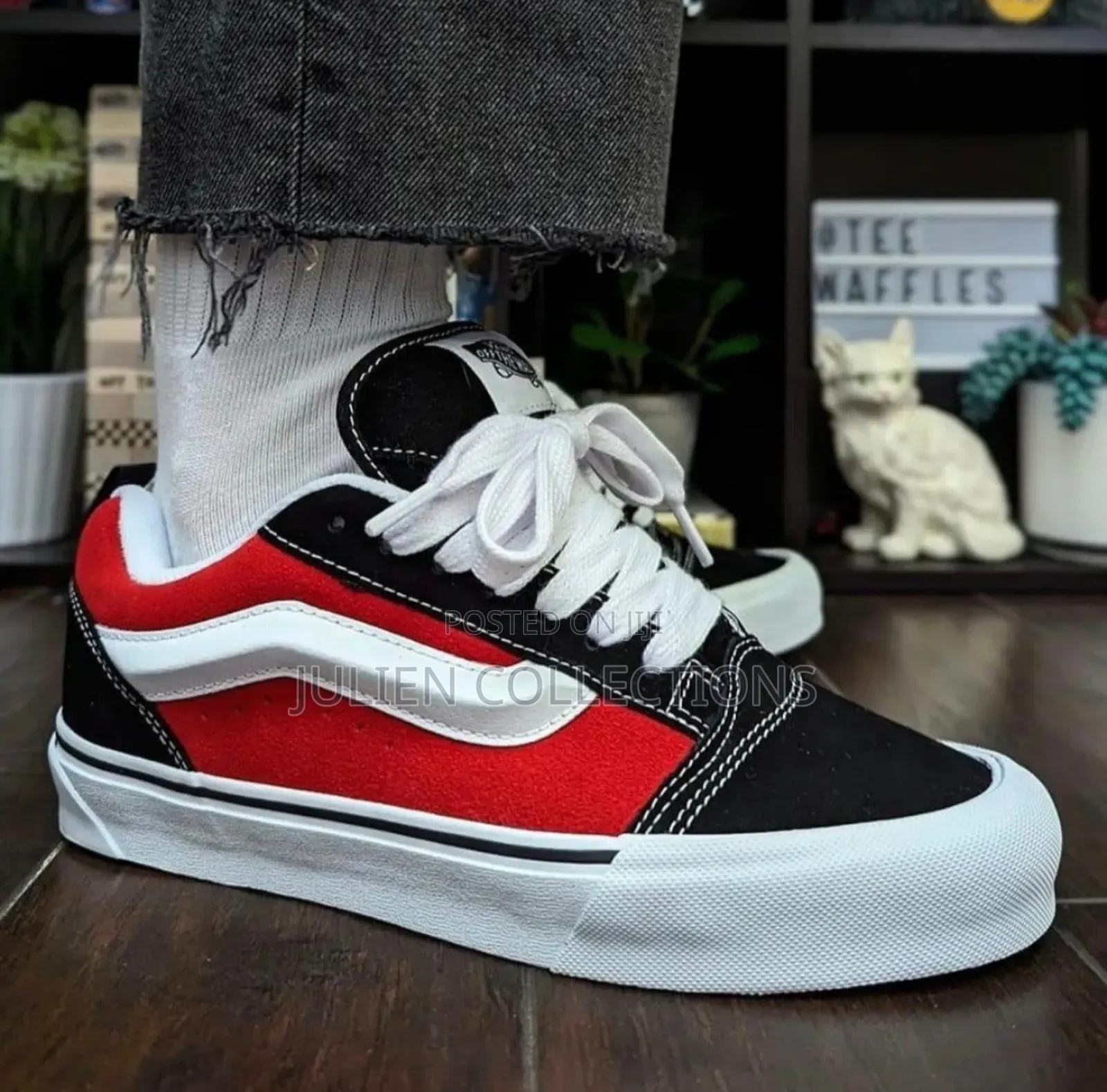 Vans New Skool Knu Red Black