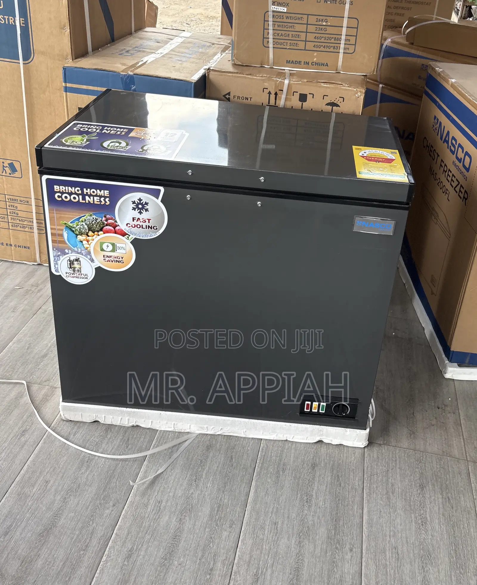 Shop Original Nasco Nas-200fl 1 Door Freezer(150liter)Gray 