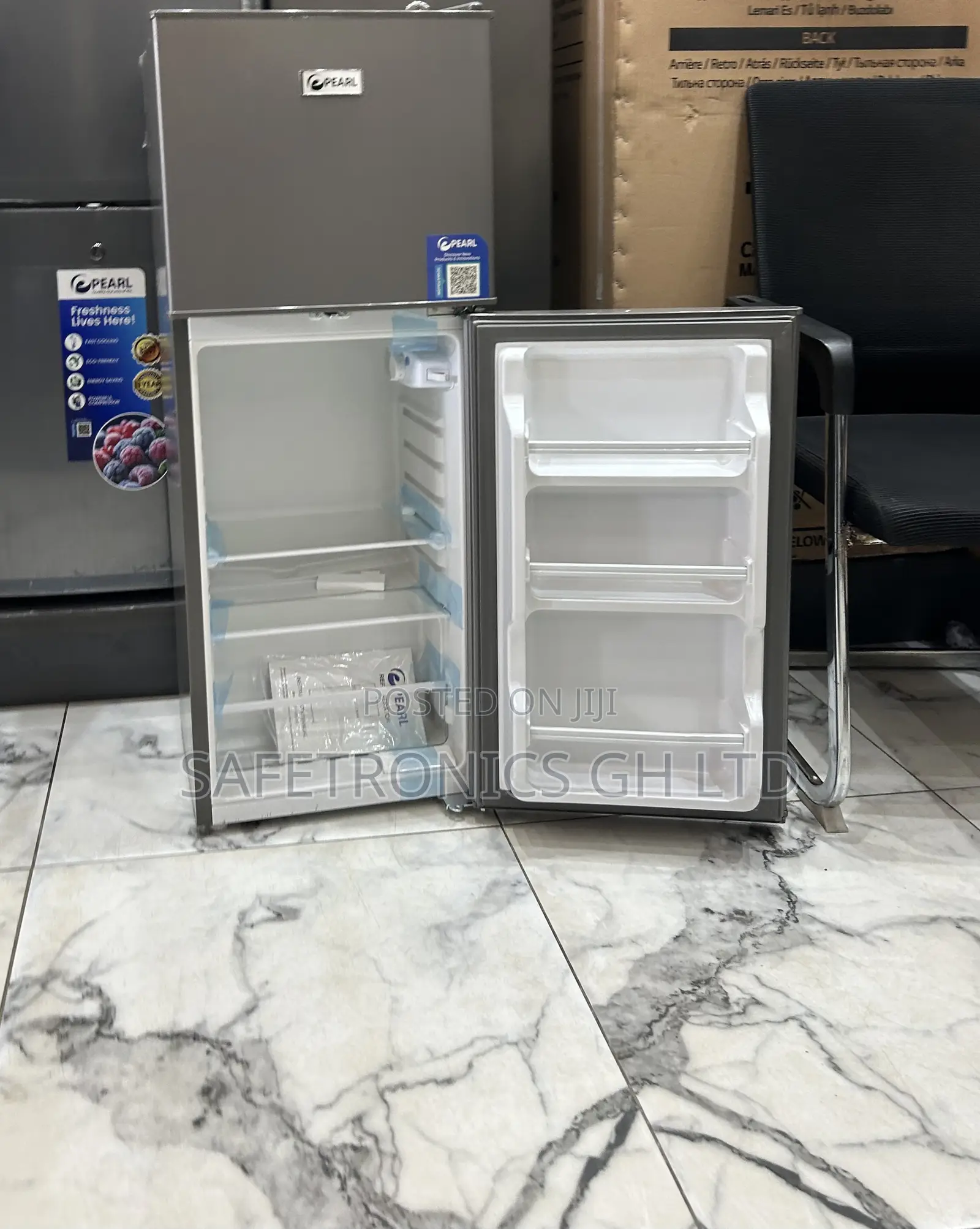 Durable New Pf-126 Top Mount Grey Pearl 2 Doors Refrigerator