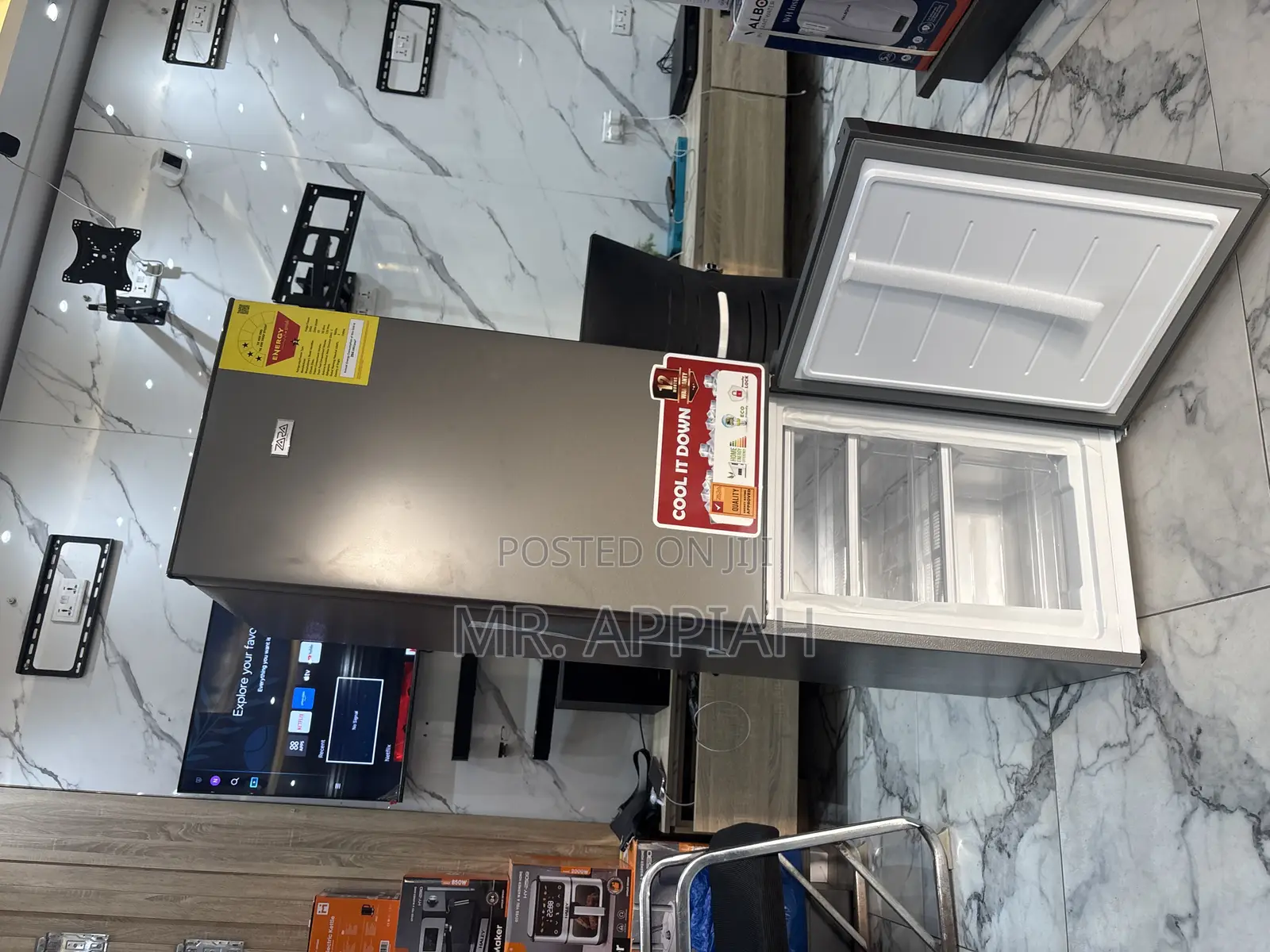 Efficient Zara 161l 2 Door Electric Fridge(240bf)Gray 
