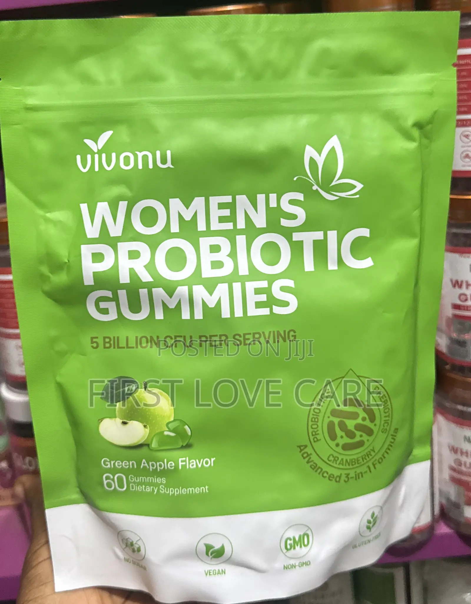Vivonu Women’S Probiotic Gummies Apple Flavored