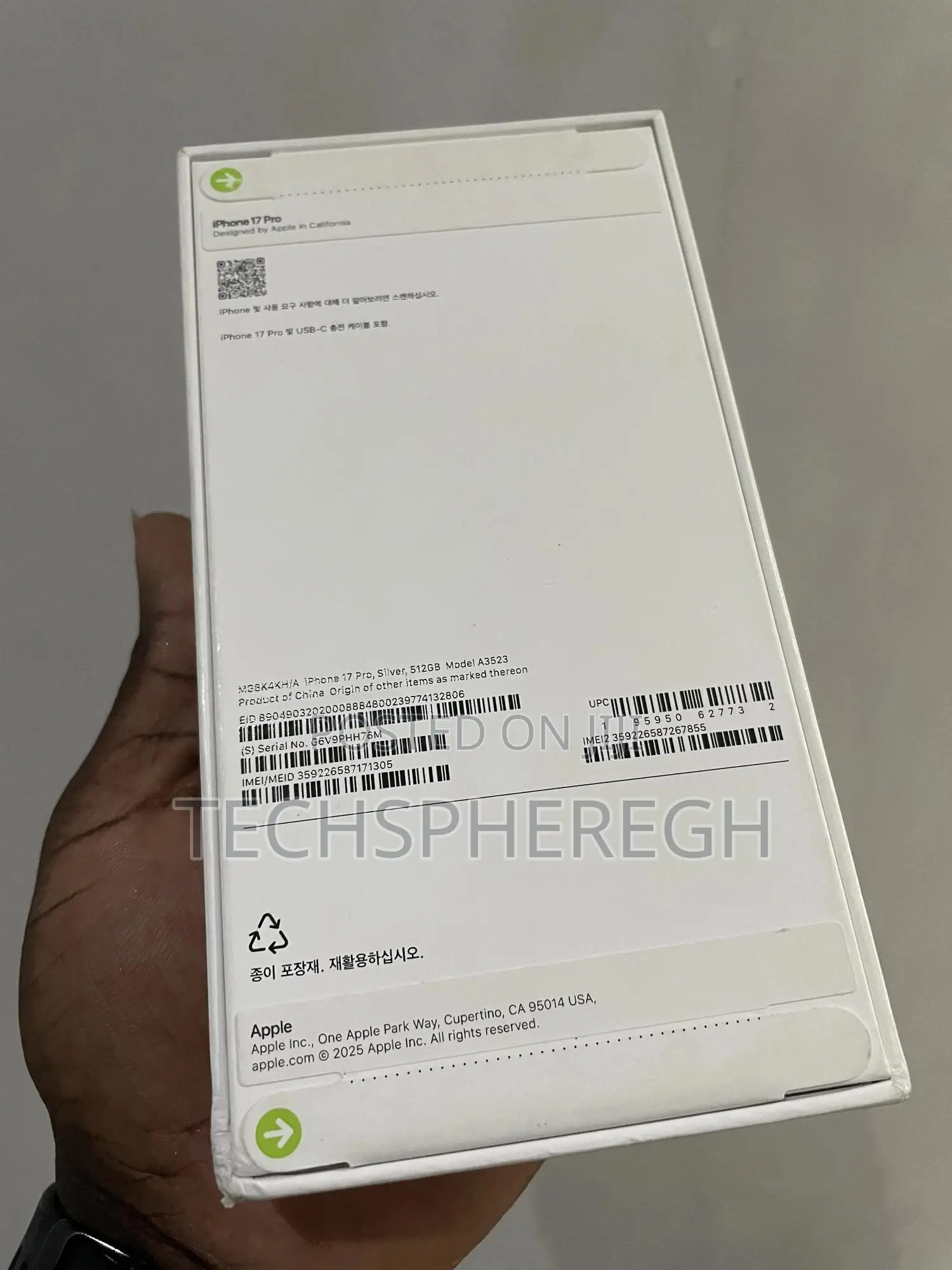 New Apple iPhone 17 Pro 512 GB Silver