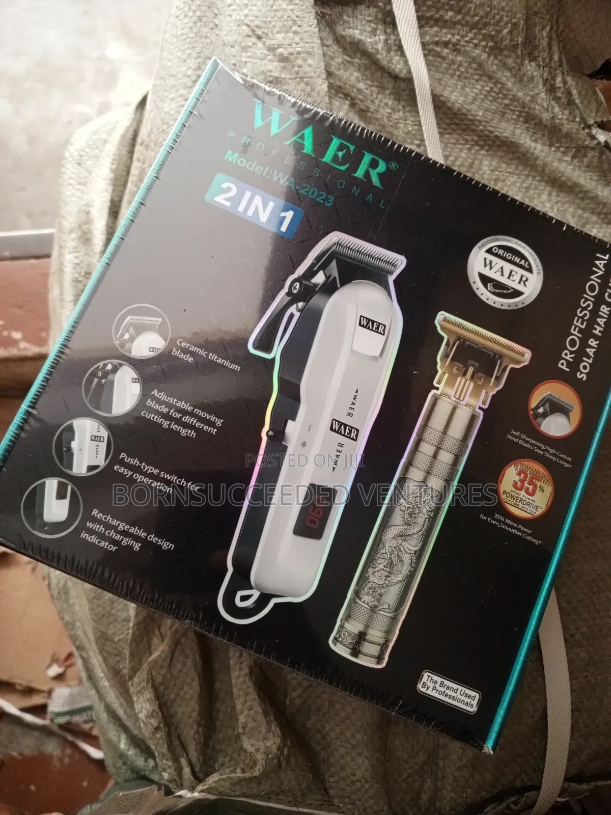 2-in-1 Professional Hair And Beard Trimmer Set