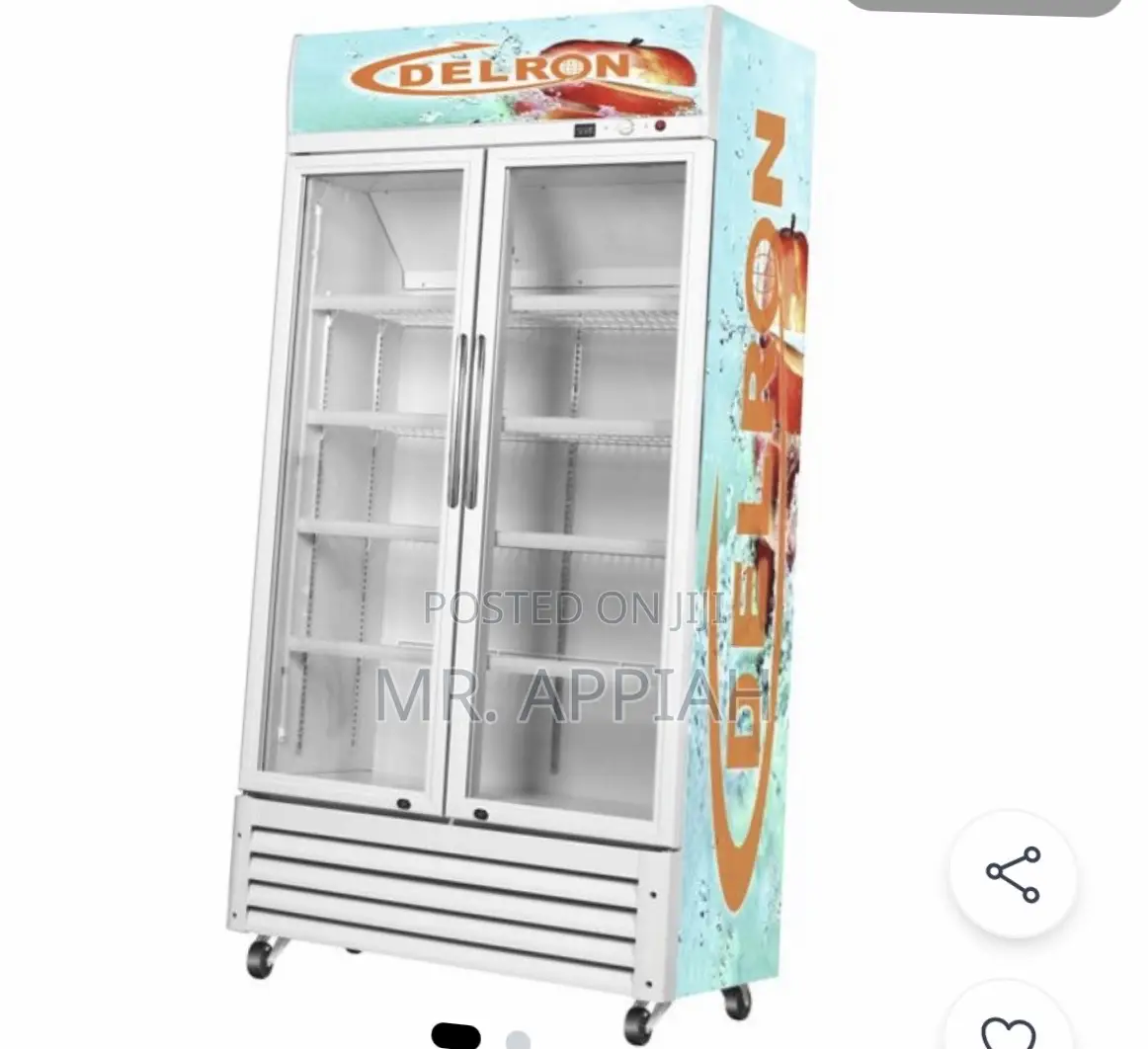 Original Delron 2 Door Electric Display Refrigerator(553l) 