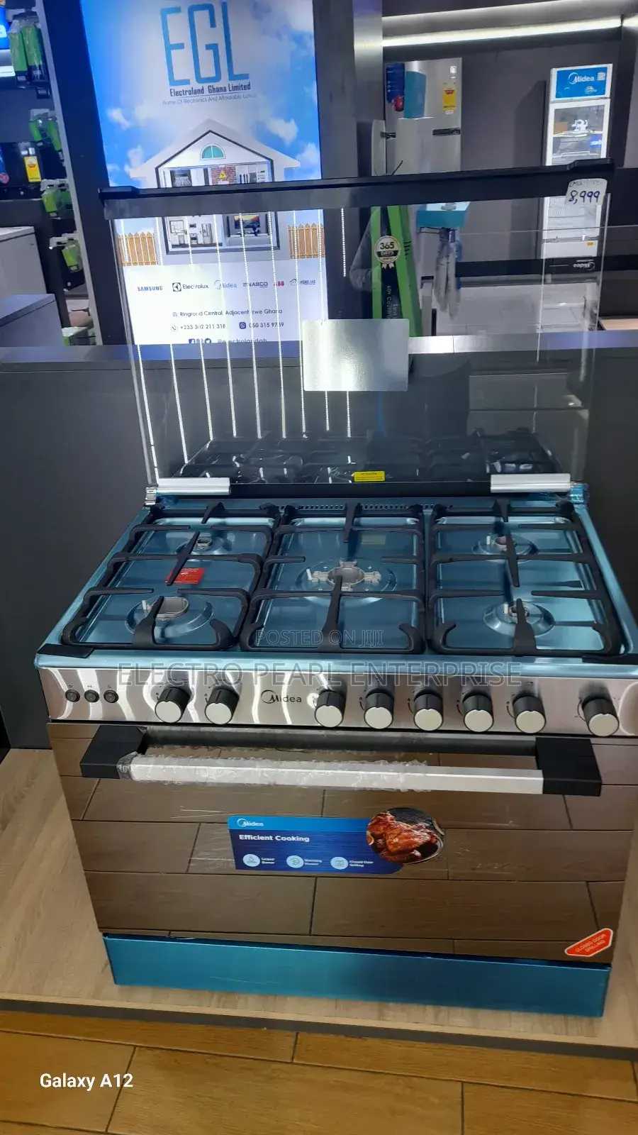 Midea Five Gas Burner With Oven 90cm