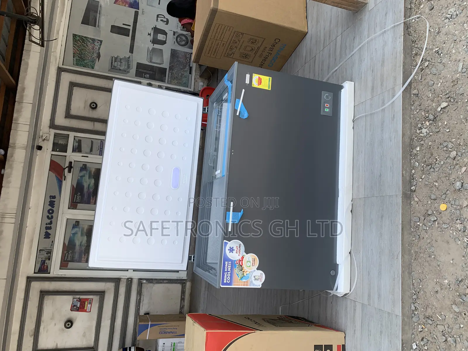 Most Affordable 380 Liters Singledoor Grey Nas-420 Nasco Freezer