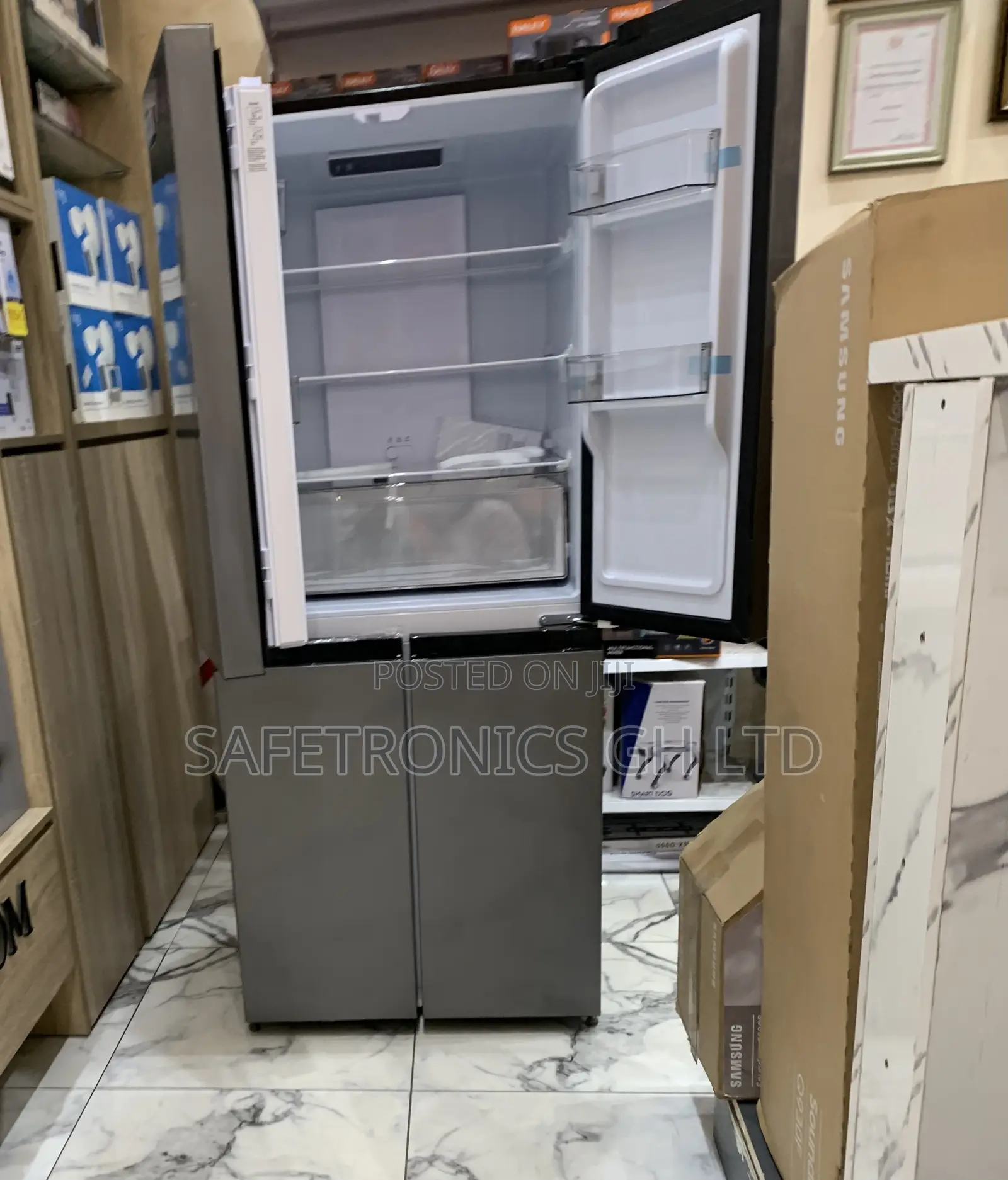 Valuable Fast Nasf2-40gh R Side by Side 4 Doors Grey Nasco Fridge