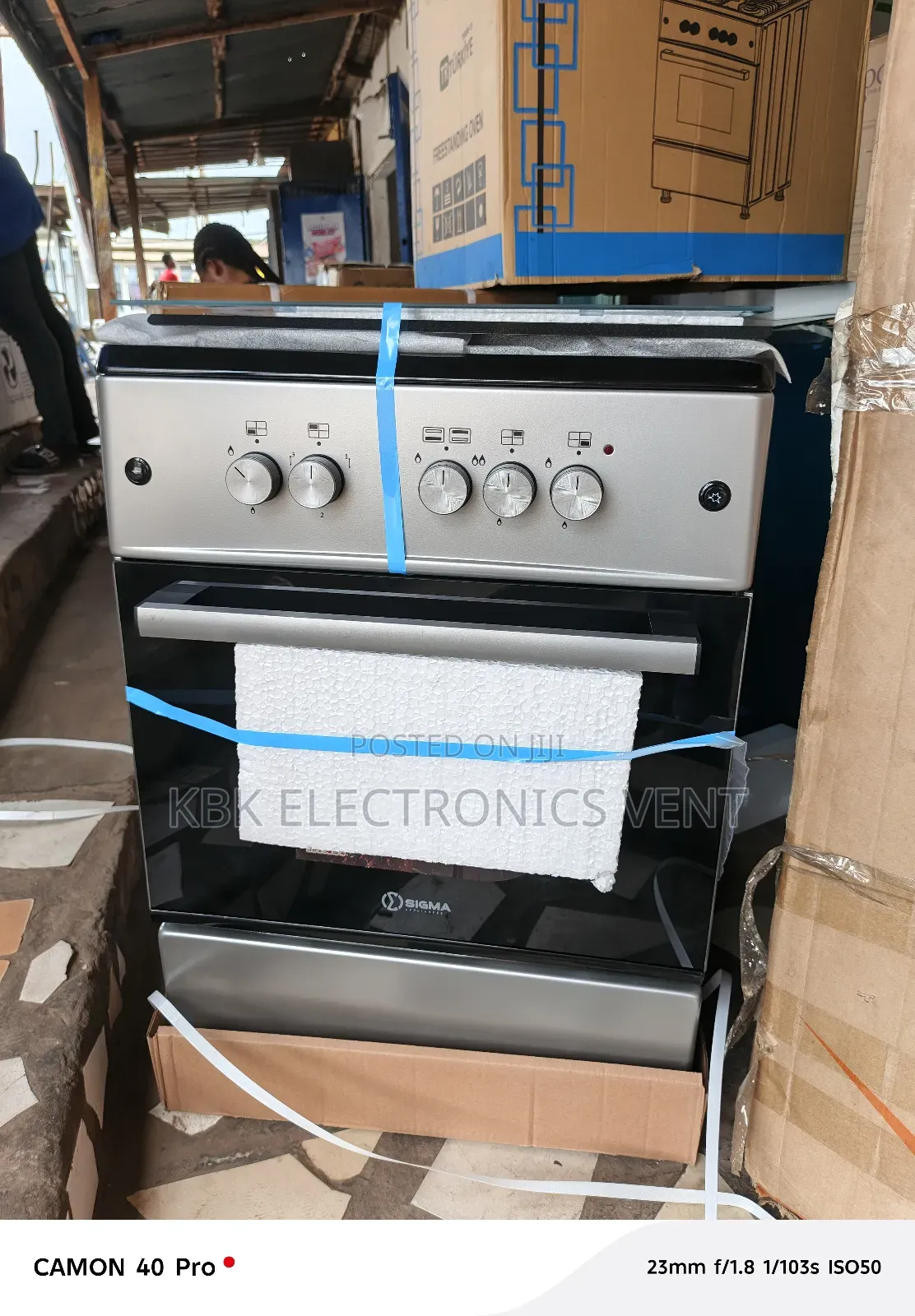 Sigma 60*60 3gas +1electric Gas Cooker Oven + Grill
